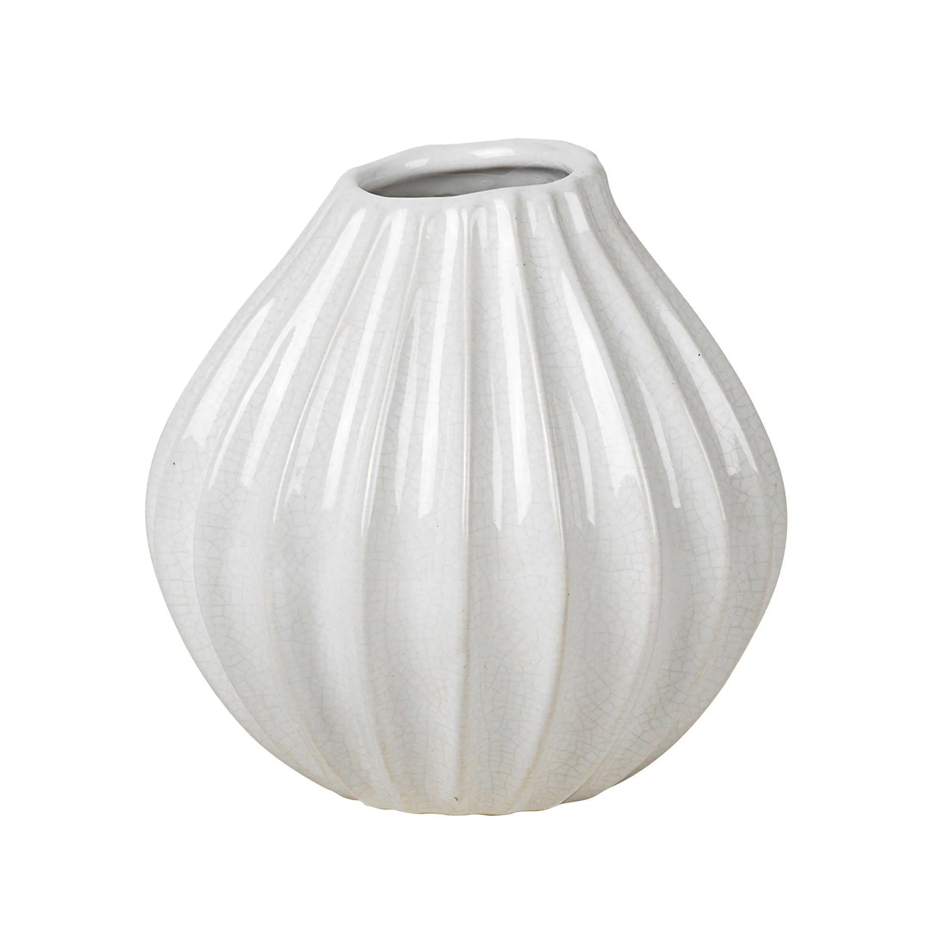 Wide vase ivory