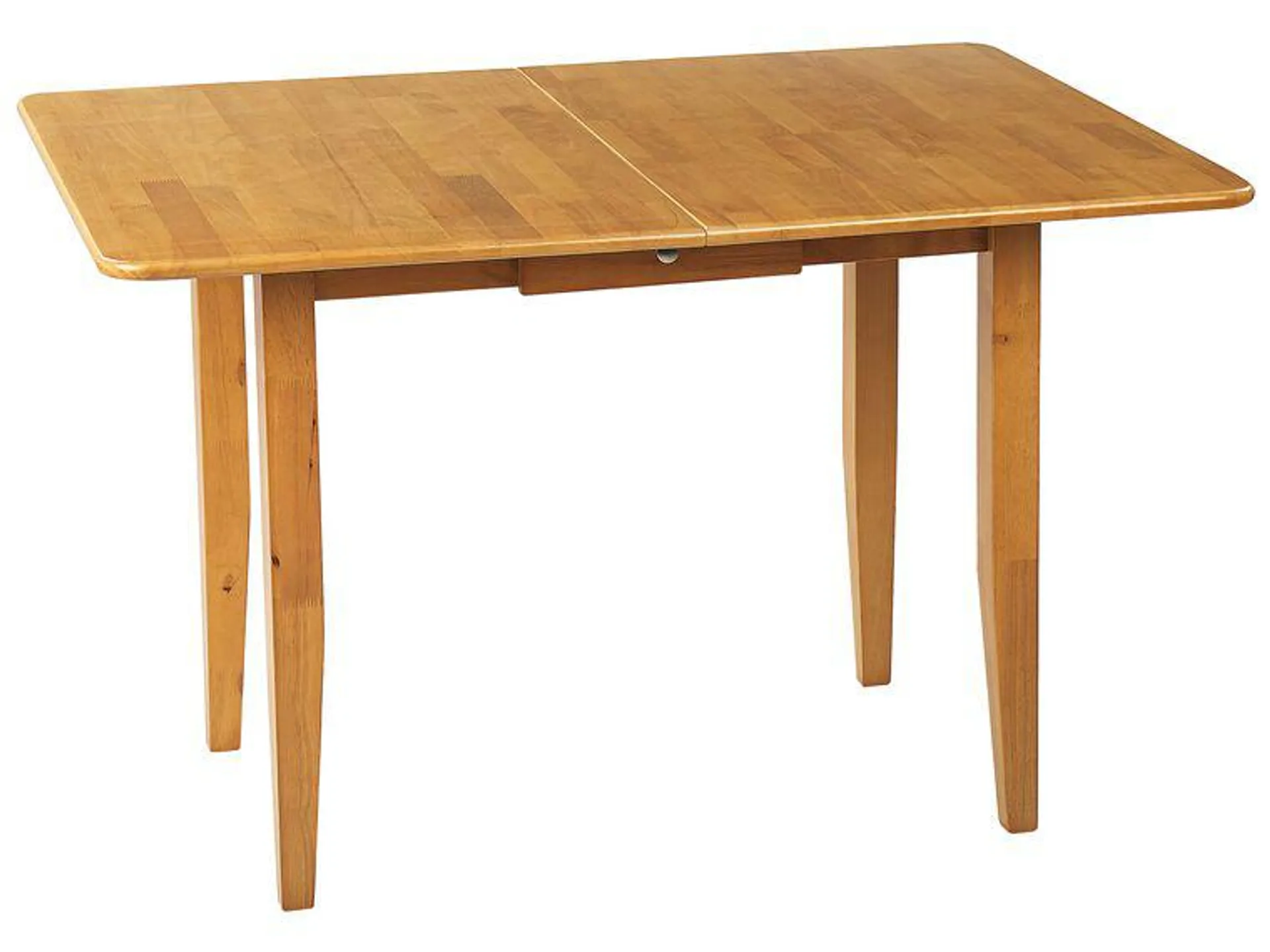 Mesa de comedor extensible de madera de caucho clara 90/120 x 60 cm MASELA