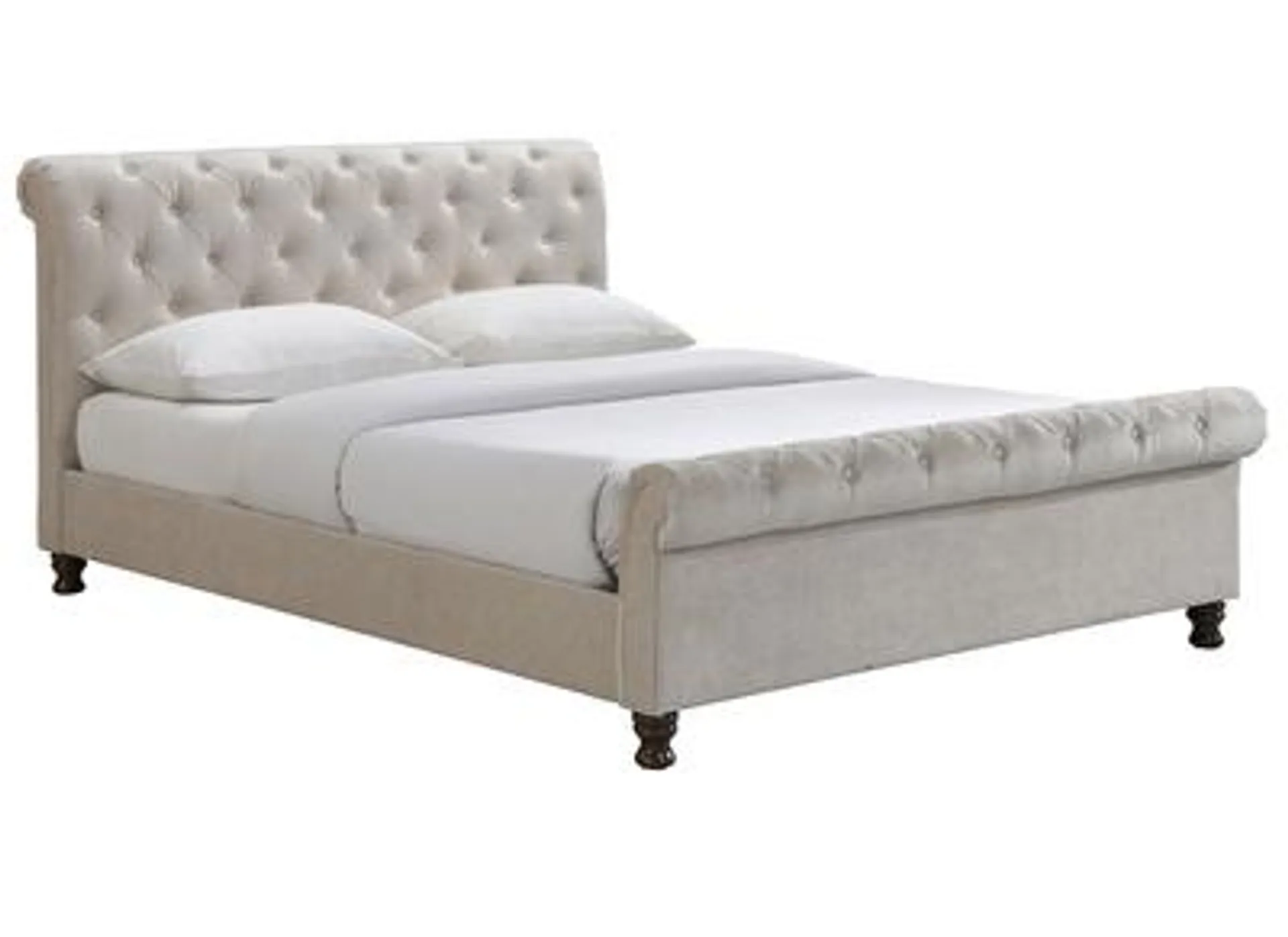 Cama doble 160*200 terciopelo RILEY
