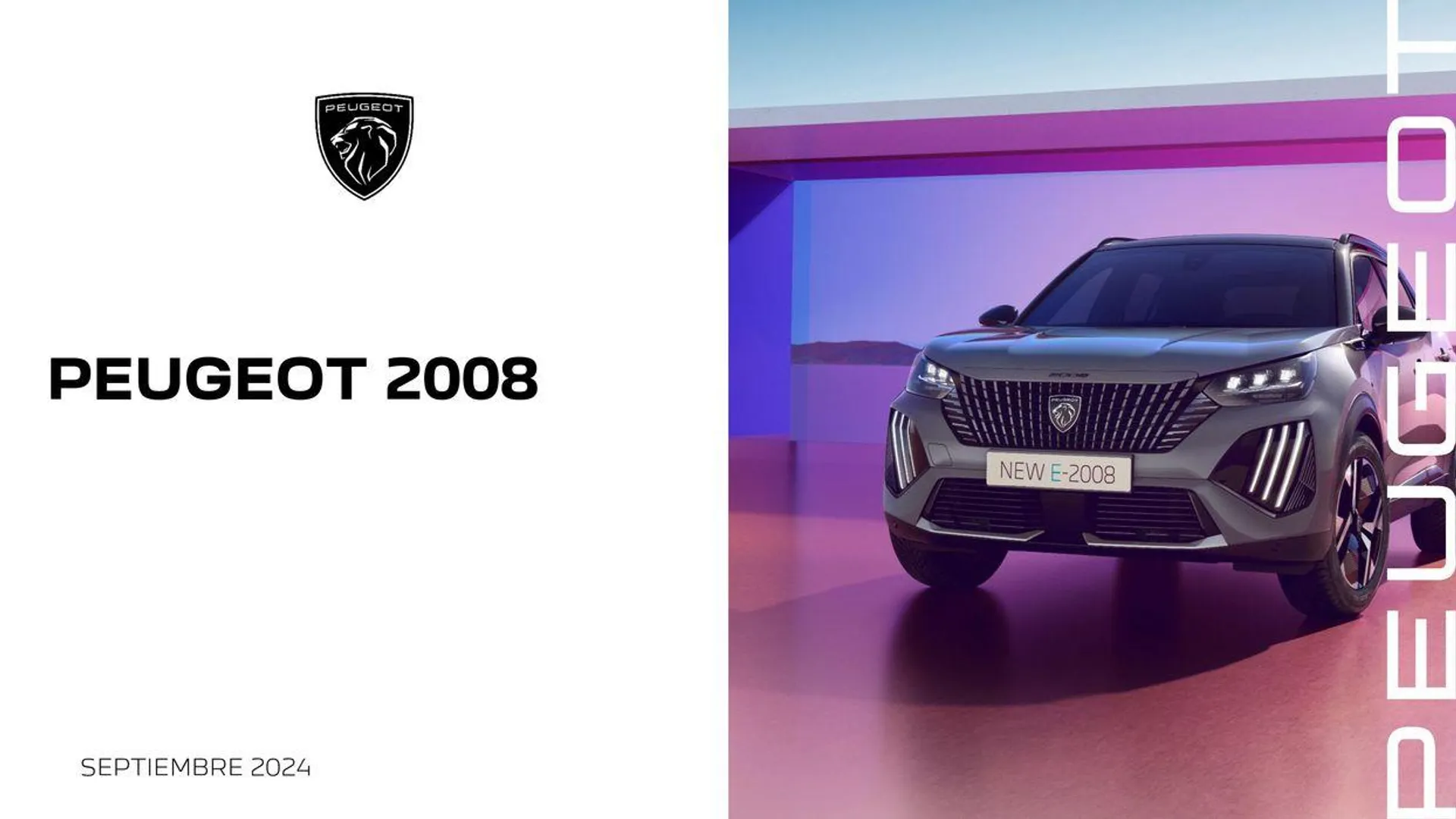 Catálogo de Nuevo Peugeot E-2008 Eléctrico 16 de septiembre al 16 de septiembre 2025 - Página 1