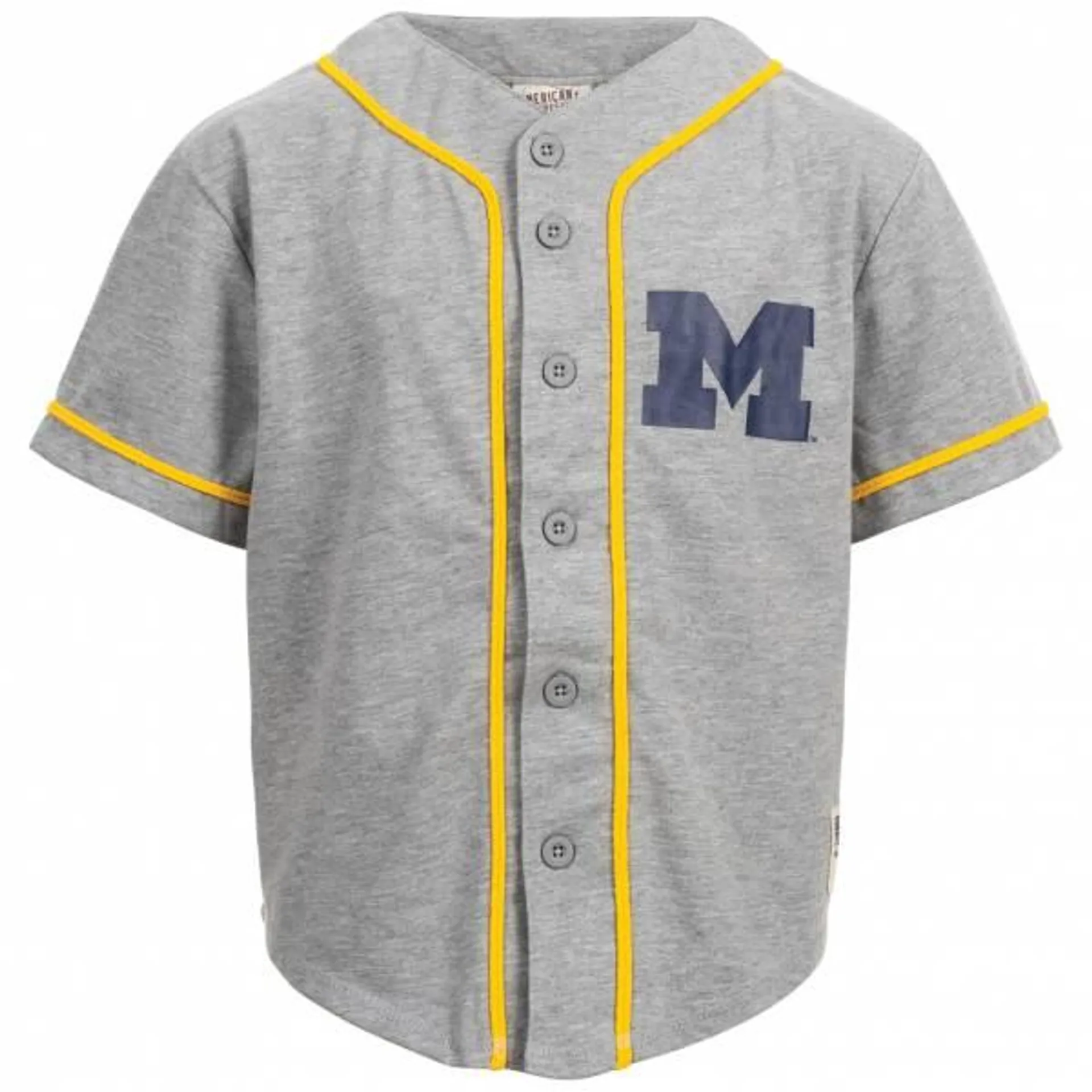 Michigan American Freshman College Style Niño Camiseta de béisbol AJD00392