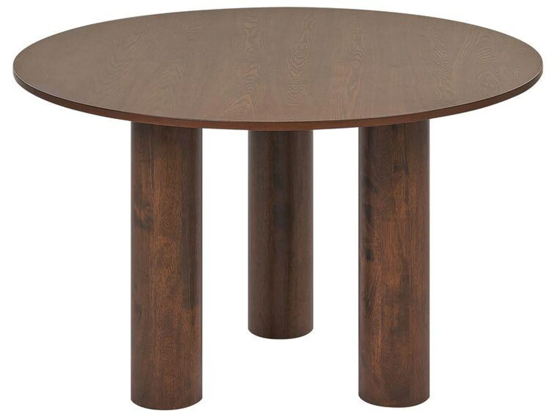 Mesa de comedor madera oscura ⌀ 120 cm ORIN