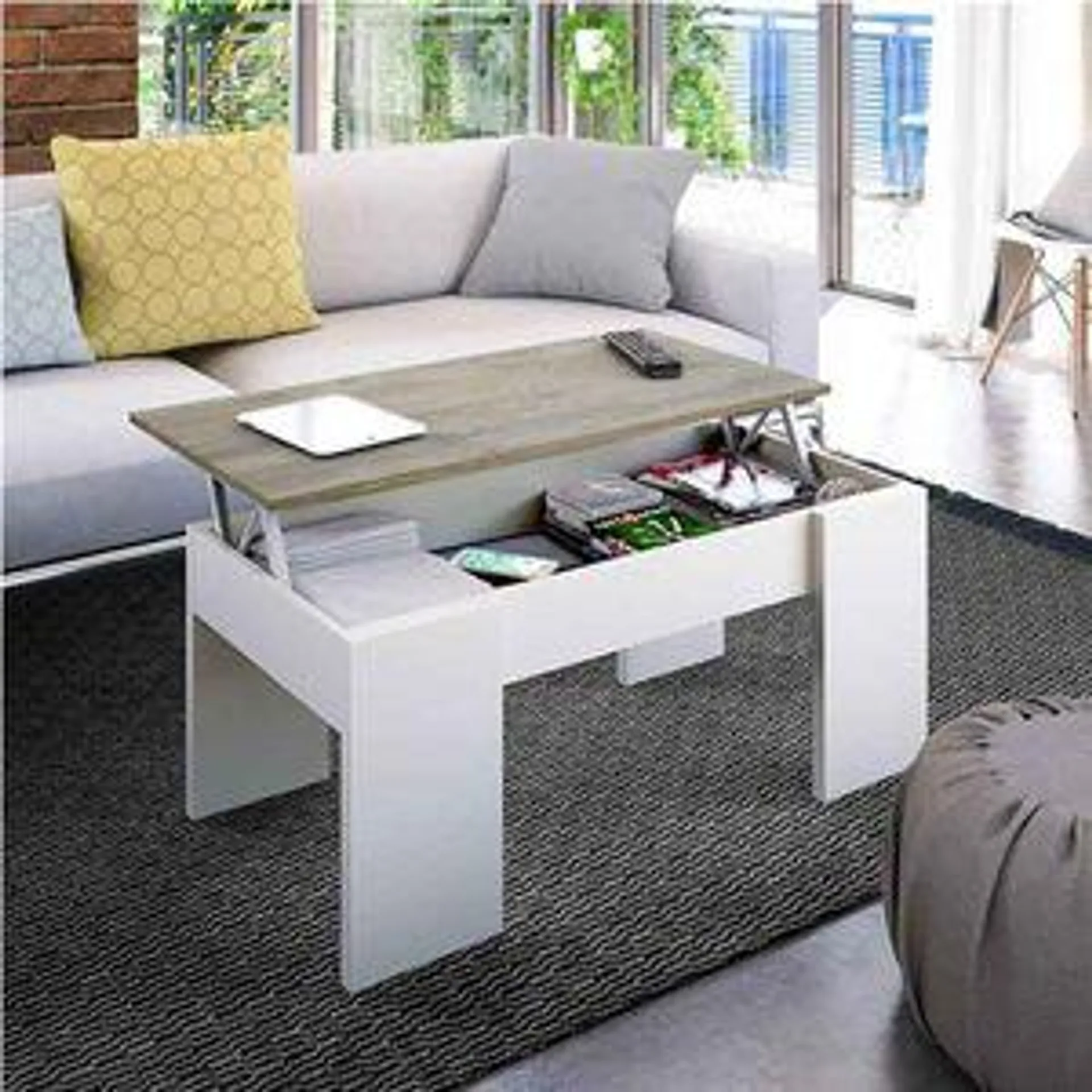 Mesa de centro elevable Flow 45-56x100x50 cm