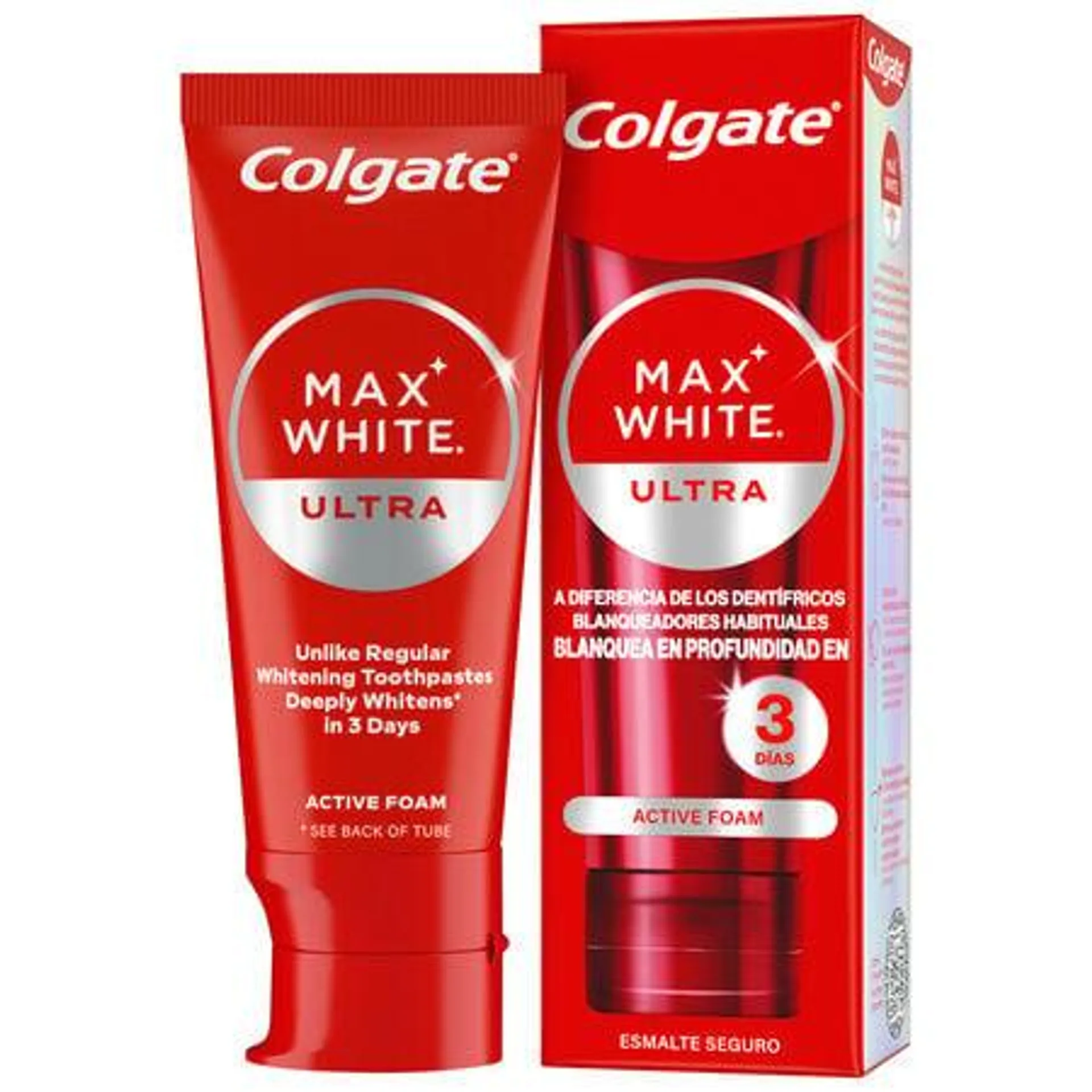 Pasta de dientes blanqueadora Colgate Max White Ultra Active Foam 50ml