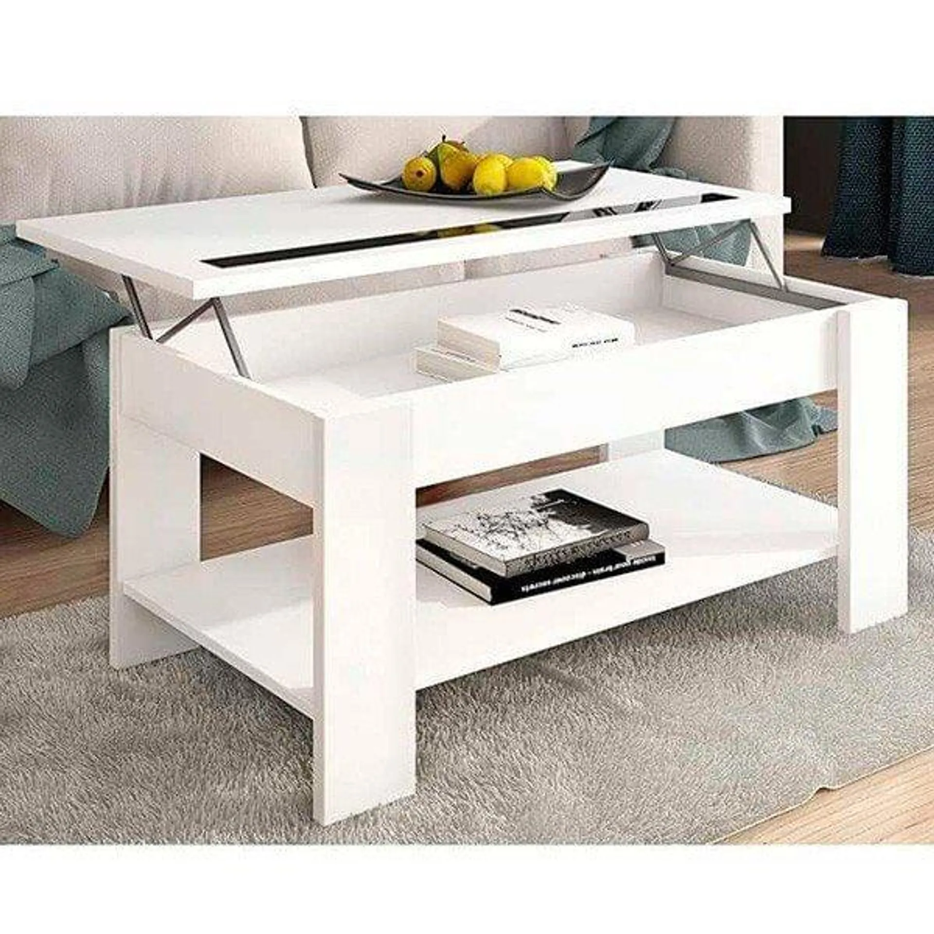 Mesa de centro elevable Águeda 33,8-45,3x90x50 cm