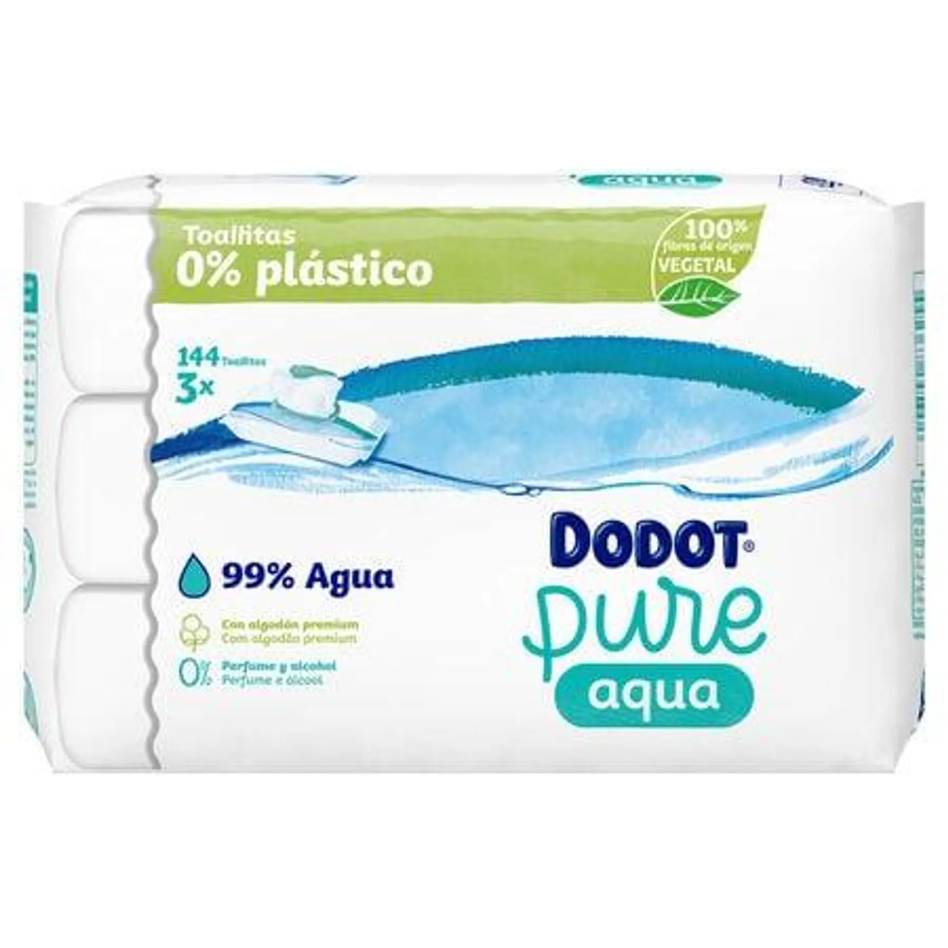 Toallitas infantiles Dodot pure aqua 48 uds