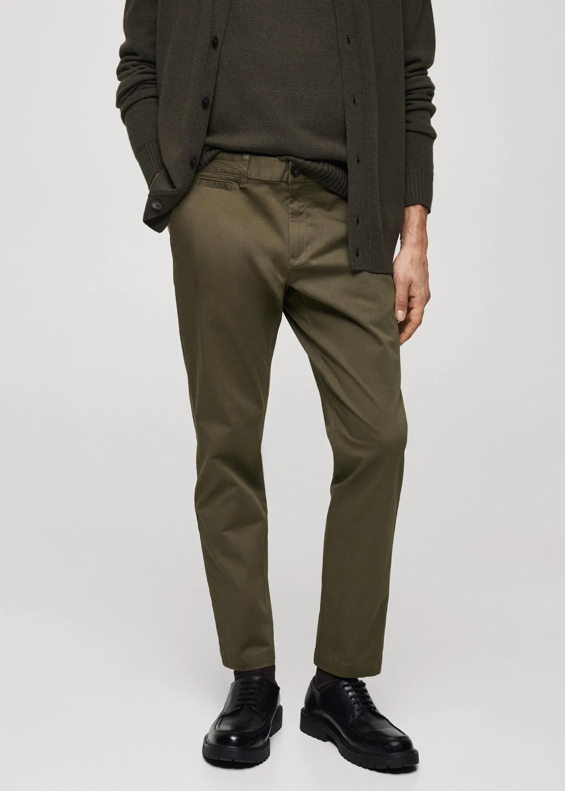 Pantalón algodón tapered crop