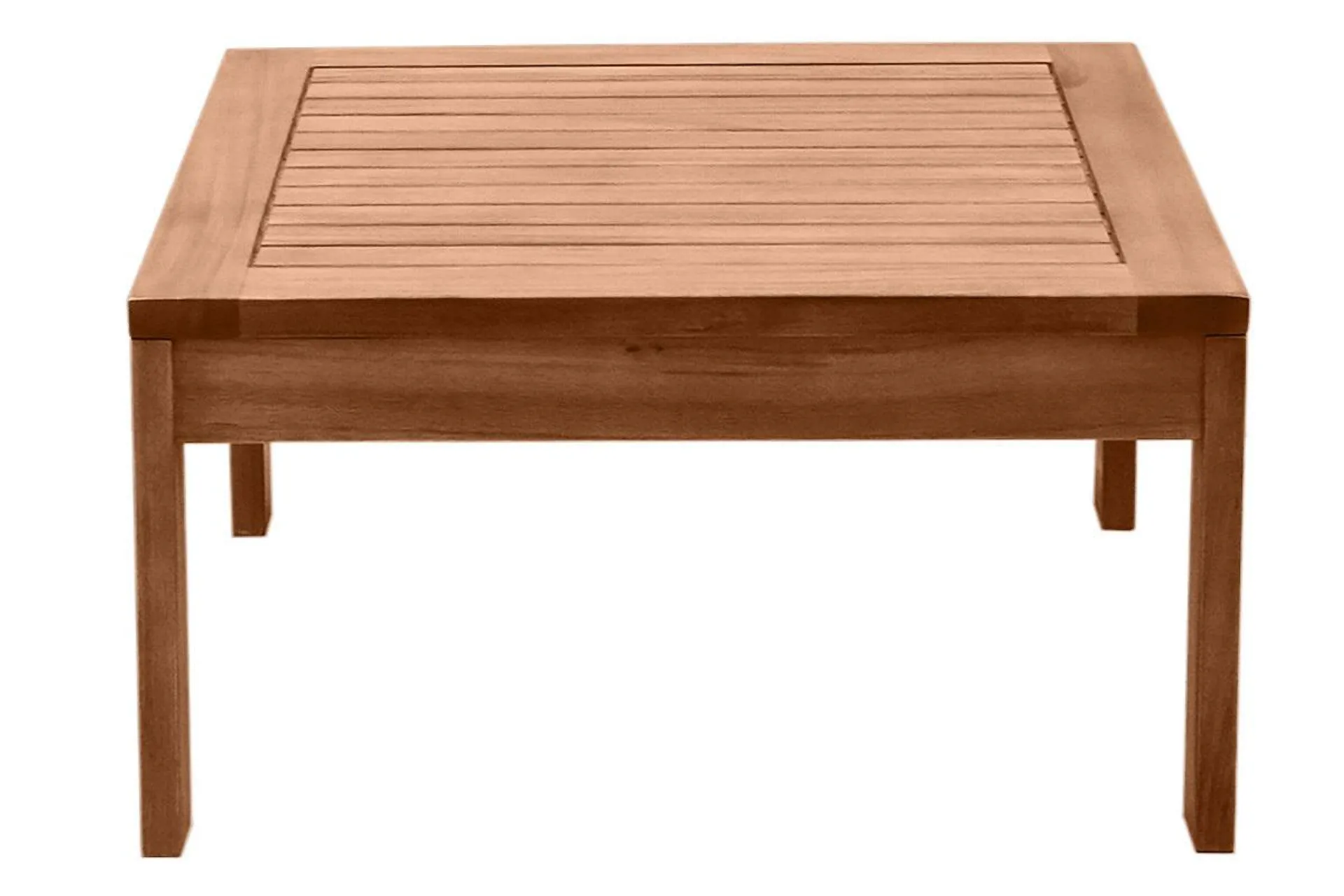 Mesa de centro de jardín cuadrada de madera maciza 60 cm SALVADOR