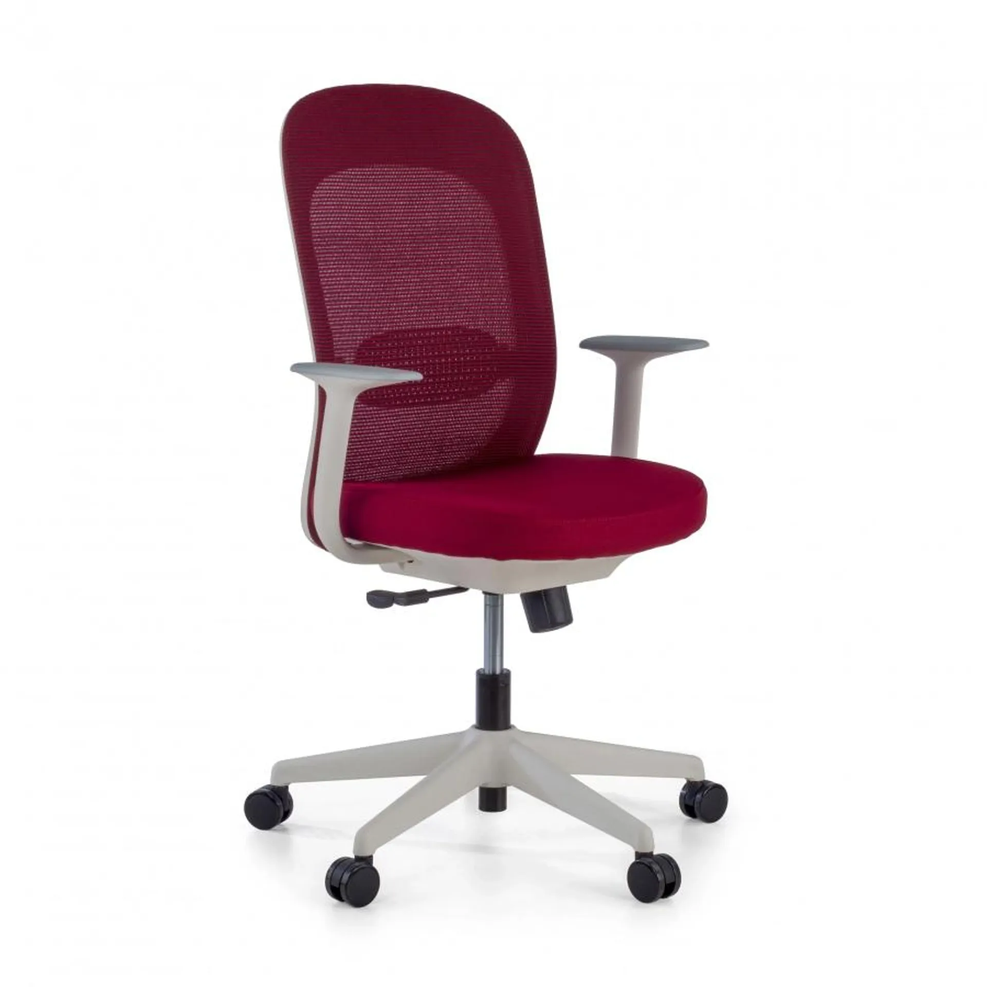 Silla de ordenador Saura, Respaldo Basculante, red - Rojo