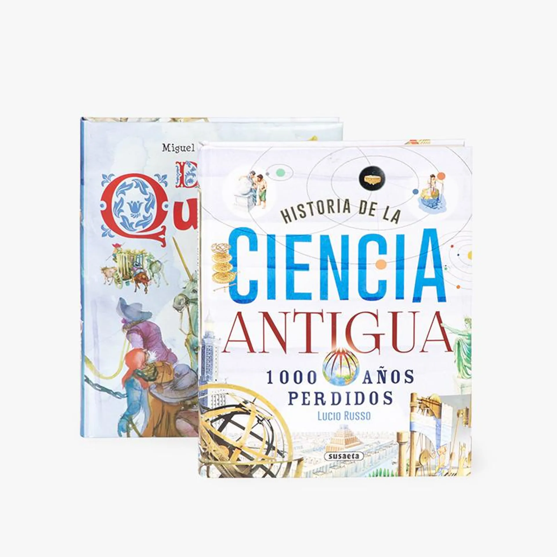 PACK 2 LIBROS SUSAETA (DON QUIJOTE DE LA MANCHA / HISTORIA DE LA CIENCIA ANTIGUA)