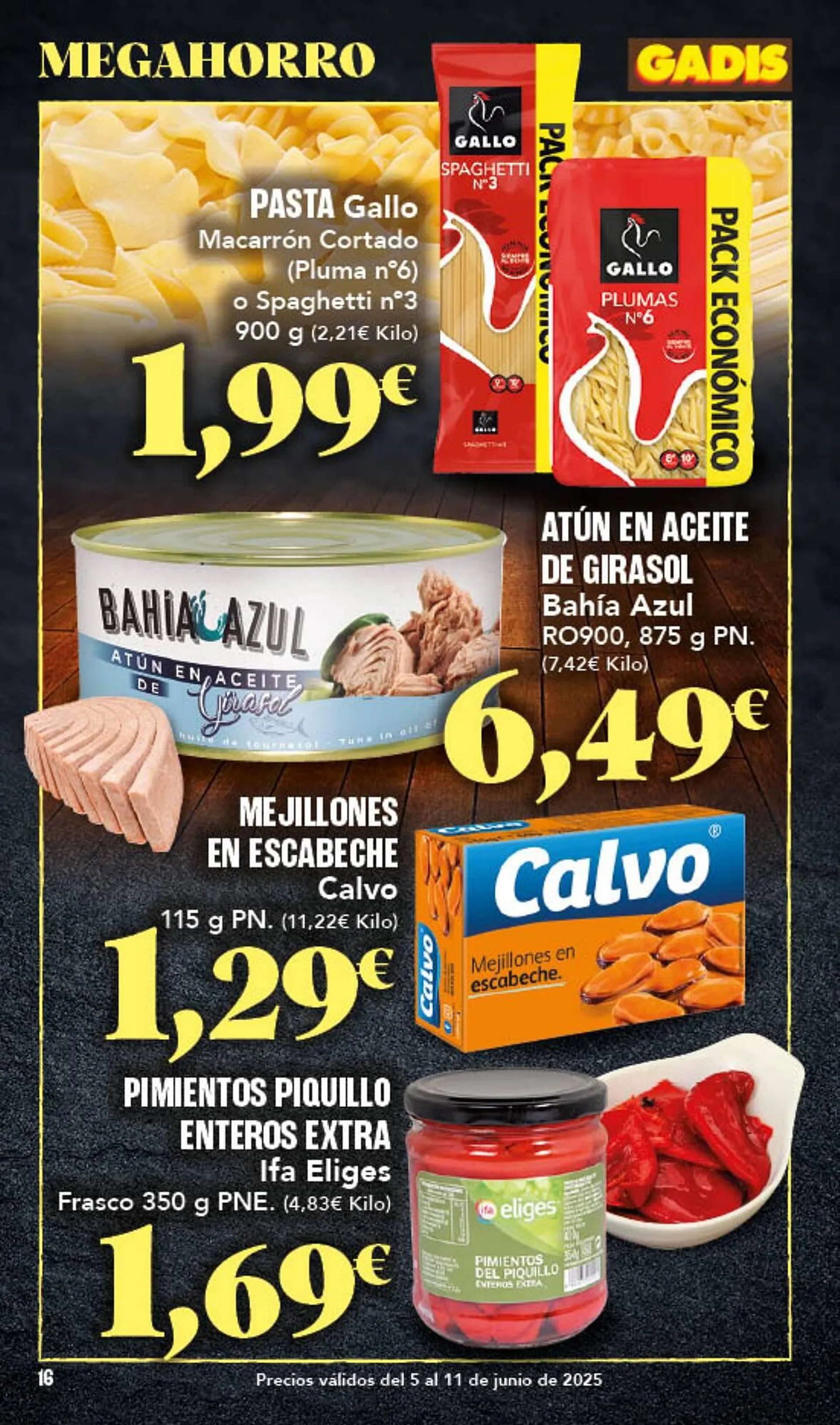 Catálogo de Folleto Gadis 5 de junio al 11 de junio 2025 - Página 16