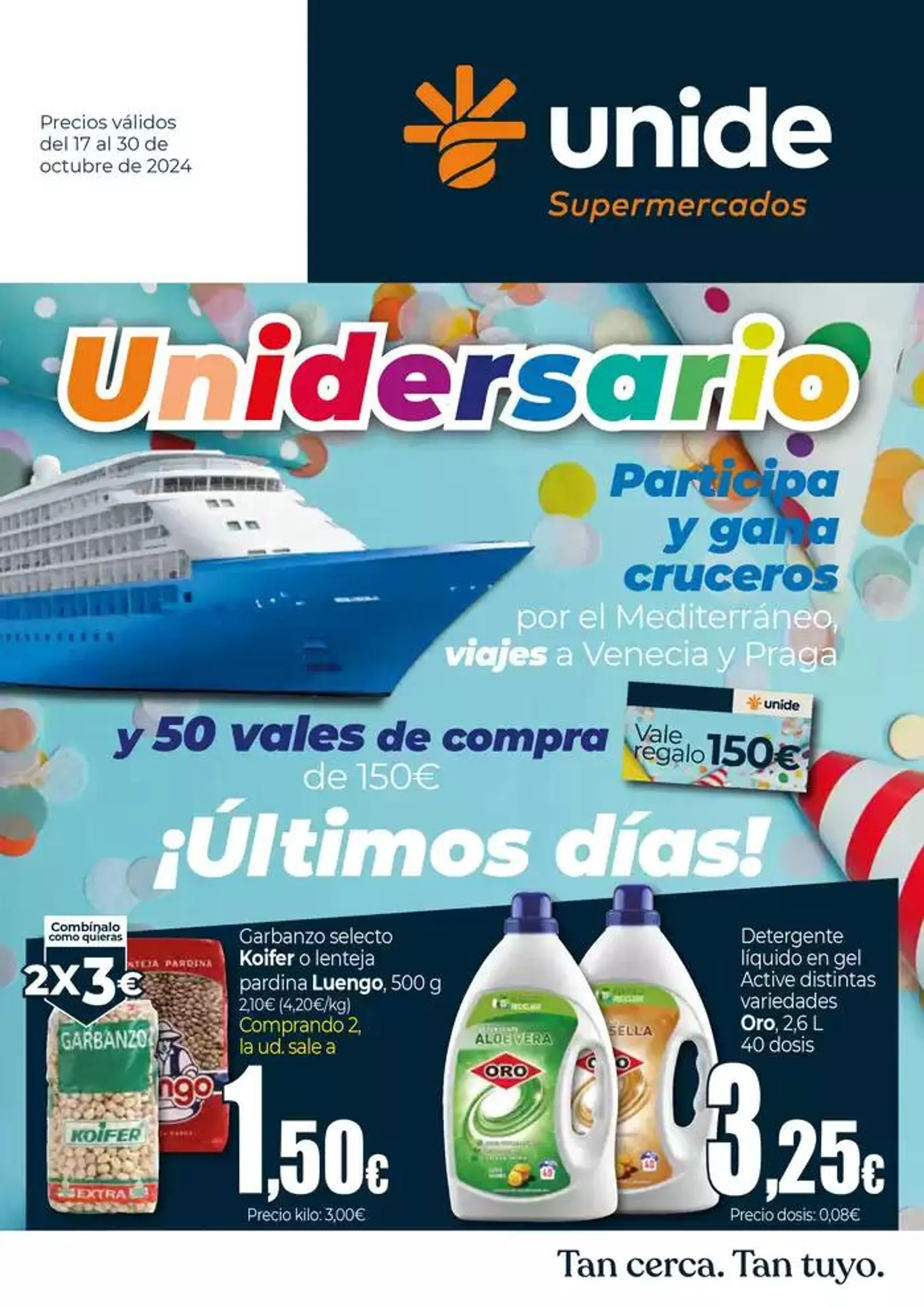 Catálogo de Unidersario - UNIDE Supermercados Canarias 17 de octubre al 30 de octubre 2024 - Página 1