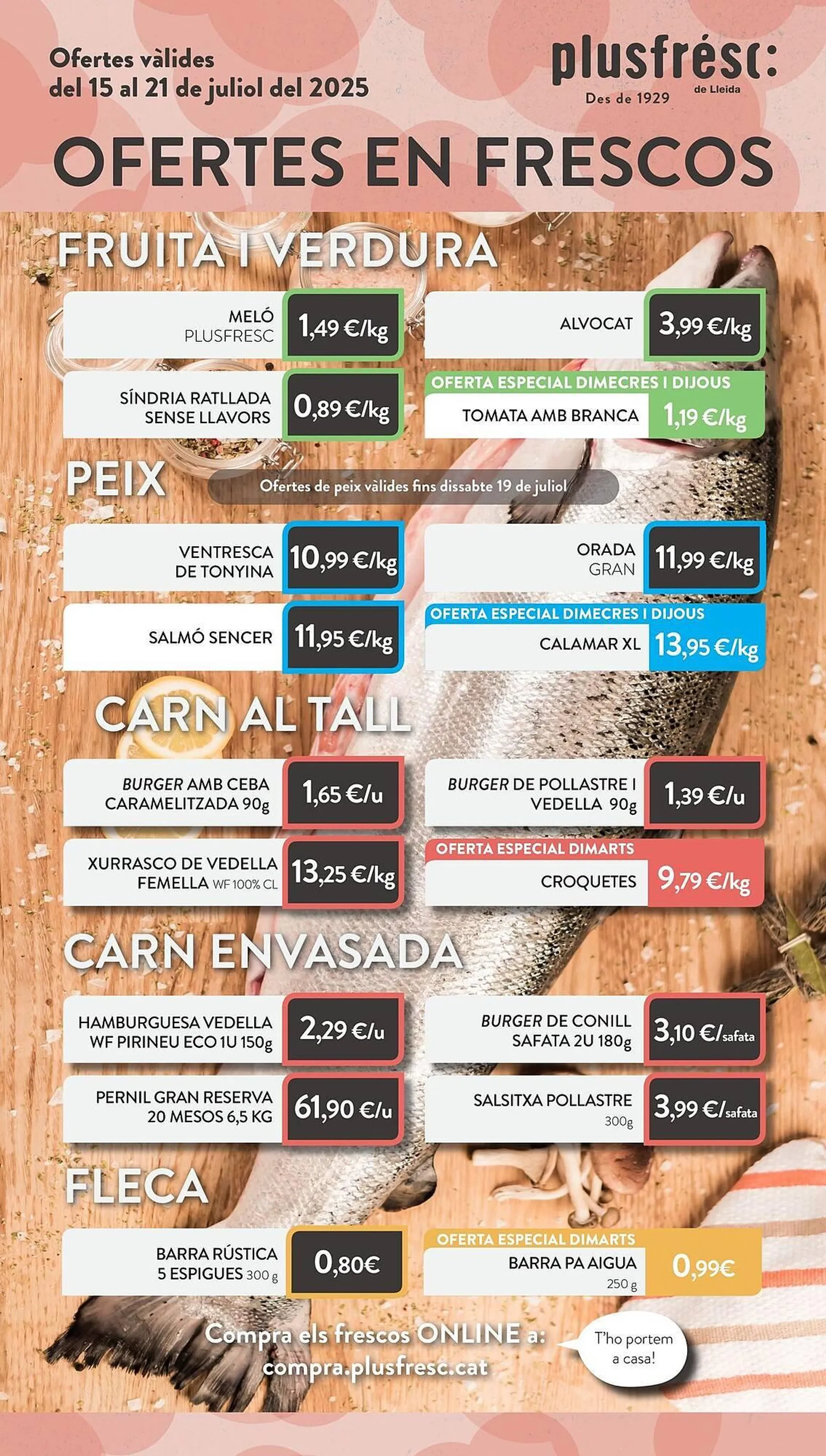 Catálogo de Folleto Plusfresc 15 de julio al 21 de julio 2025 - Página 1