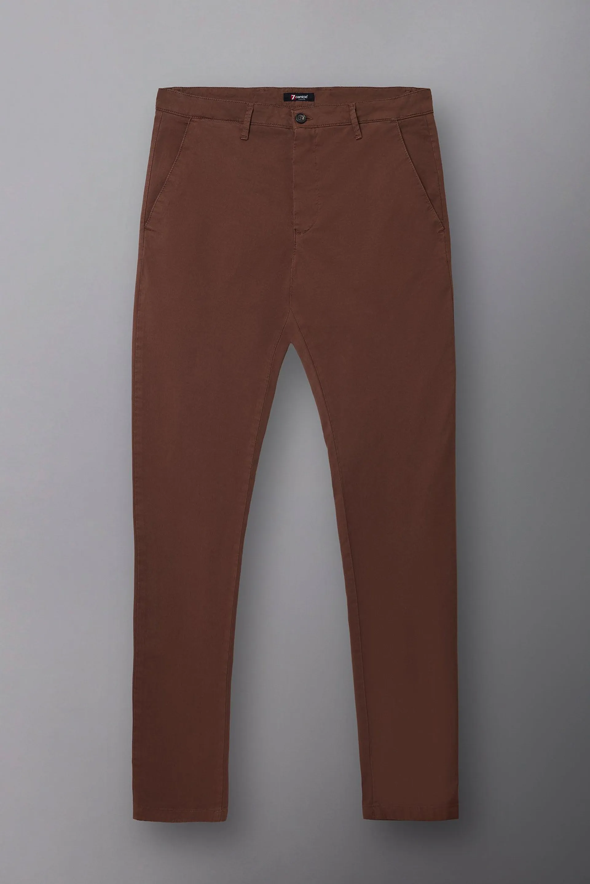 Cotton Stretch Man Pant Beige Plain