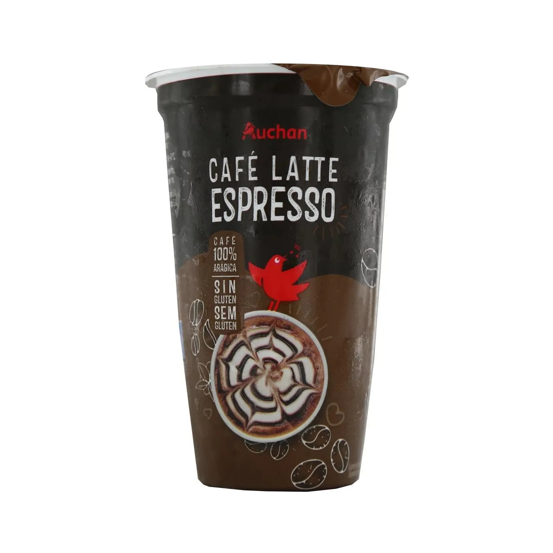 AUCHAN Bebida de café 100% arábica (espresso) con leche 250 ml. Producto Alcampo