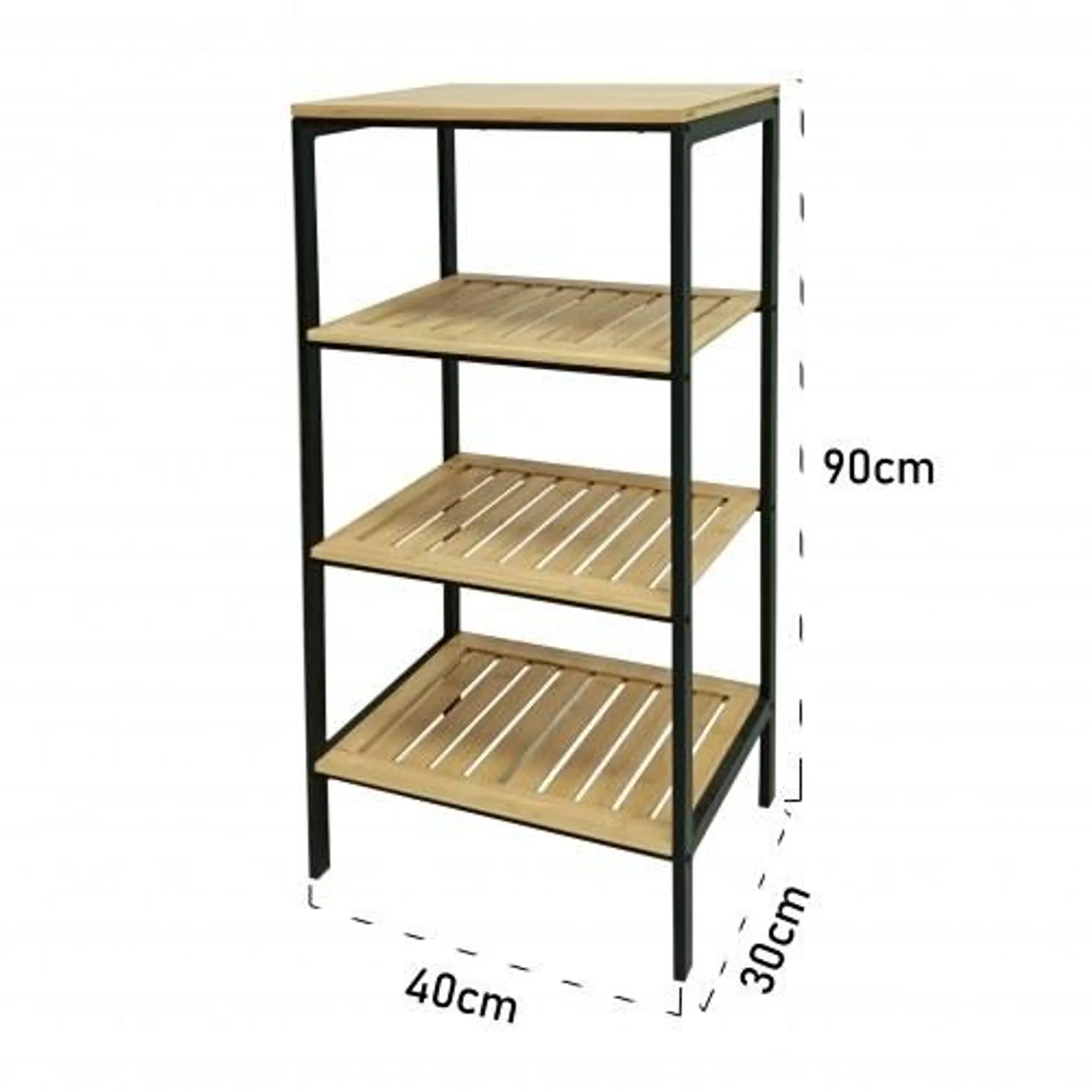 XZ-22117-1 ESTANTERIA 4 NIVELES 40*30*90*