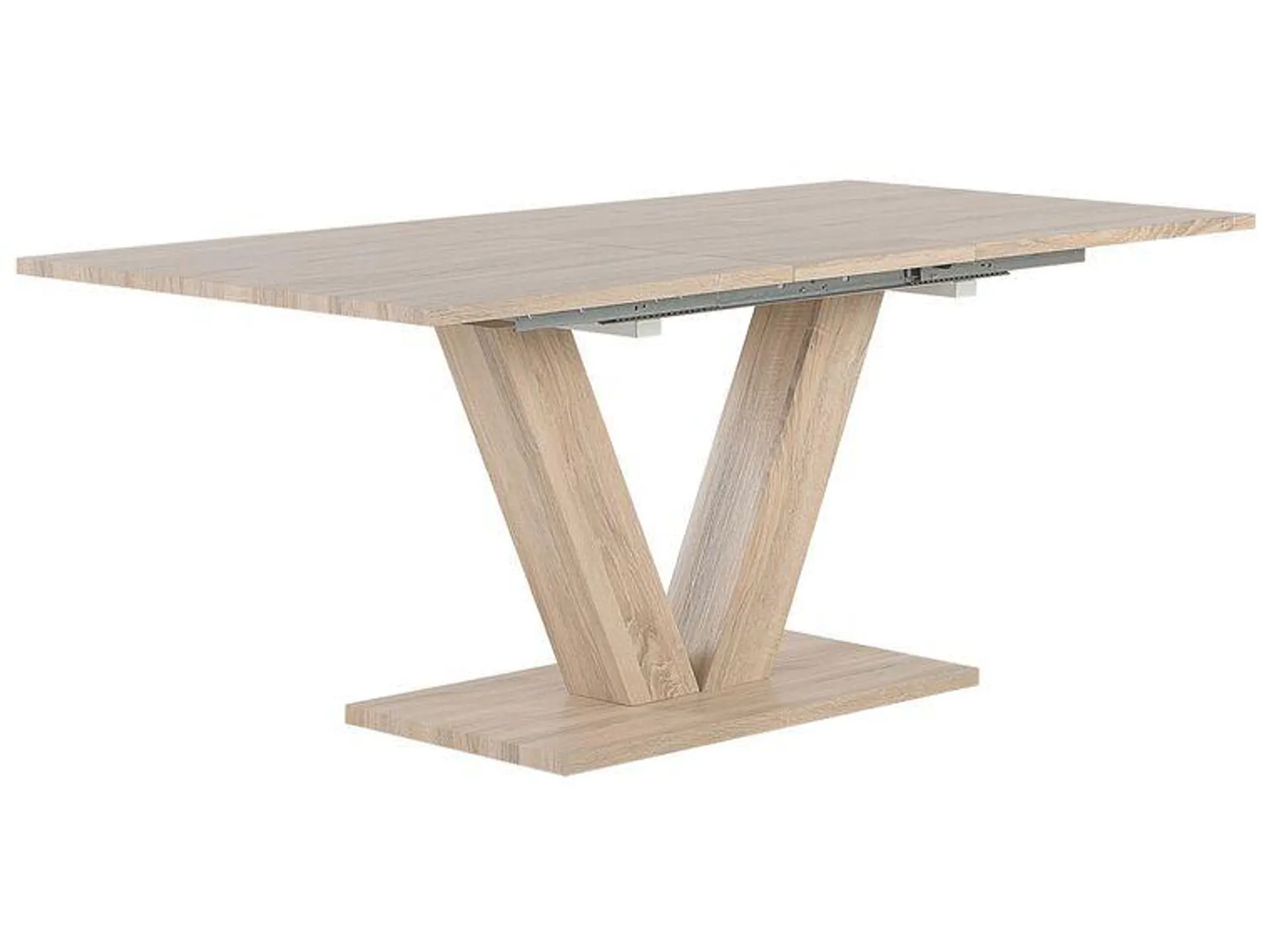 Mesa de comedor extensible madera clara 140/180 x 90 cm LIXA
