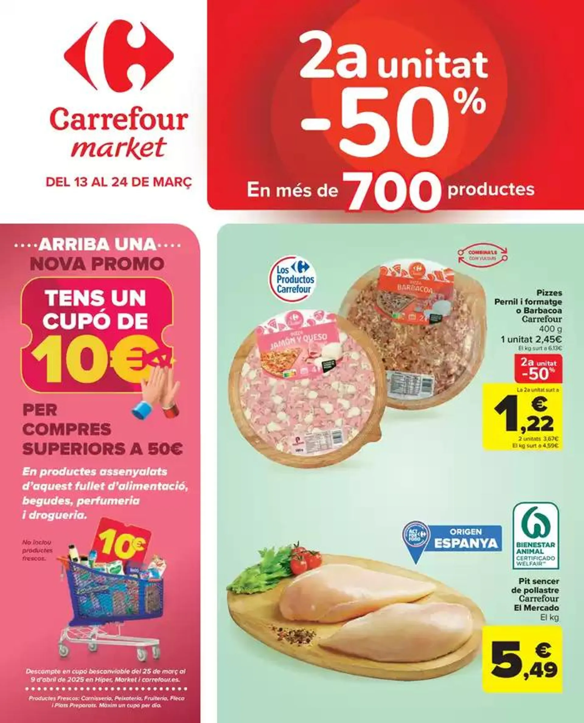 2a unitat -50% en més de 700productos - 1