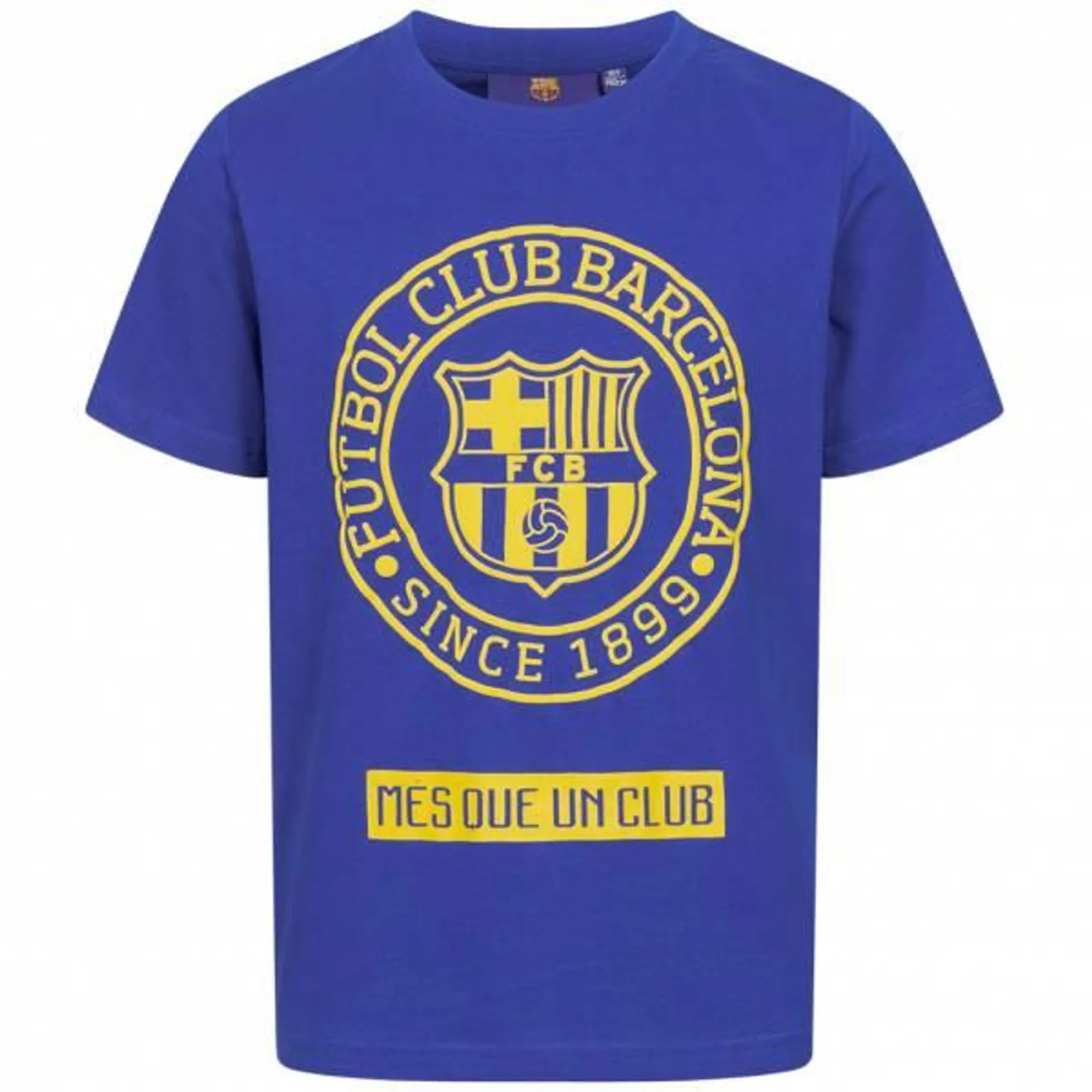 FC Barcelona Emblem Niño Camiseta Azul FCB-2-024