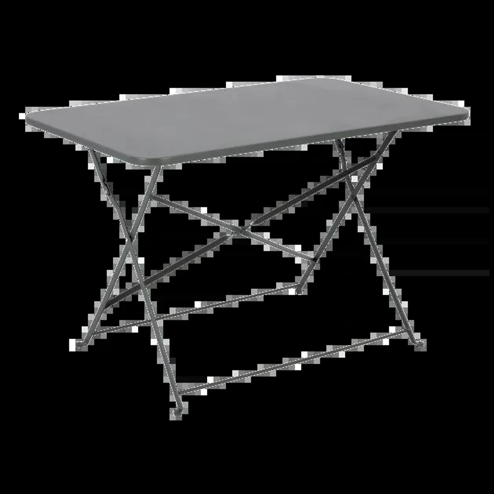 Mesa rectangular de jardín gris 110x70cm Saba