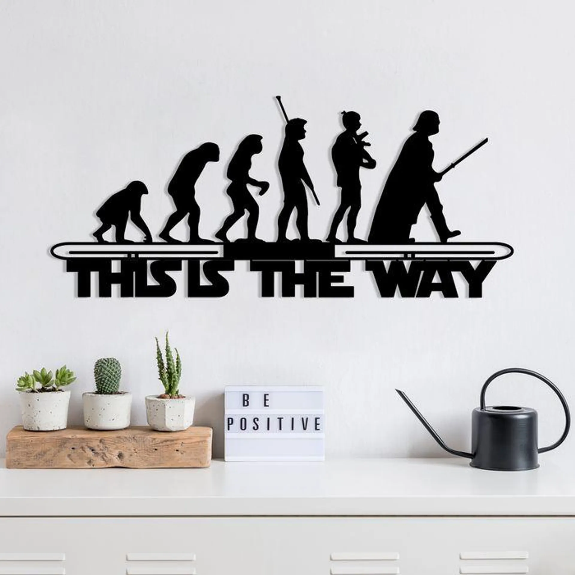 Decoración de pared Star Wars evolution Chalybs Metal Black