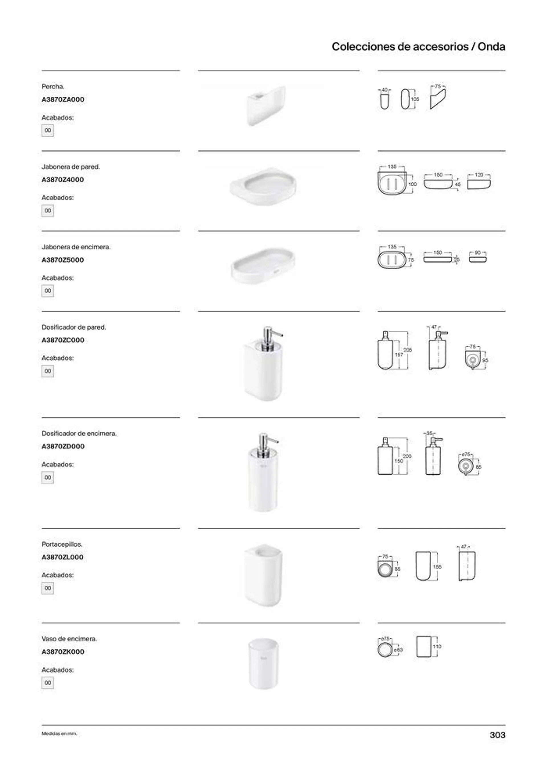 Catálogo de Colecciones de Baño, Muebles y Accesorios 19 de septiembre al 31 de diciembre 2024 - Página 305