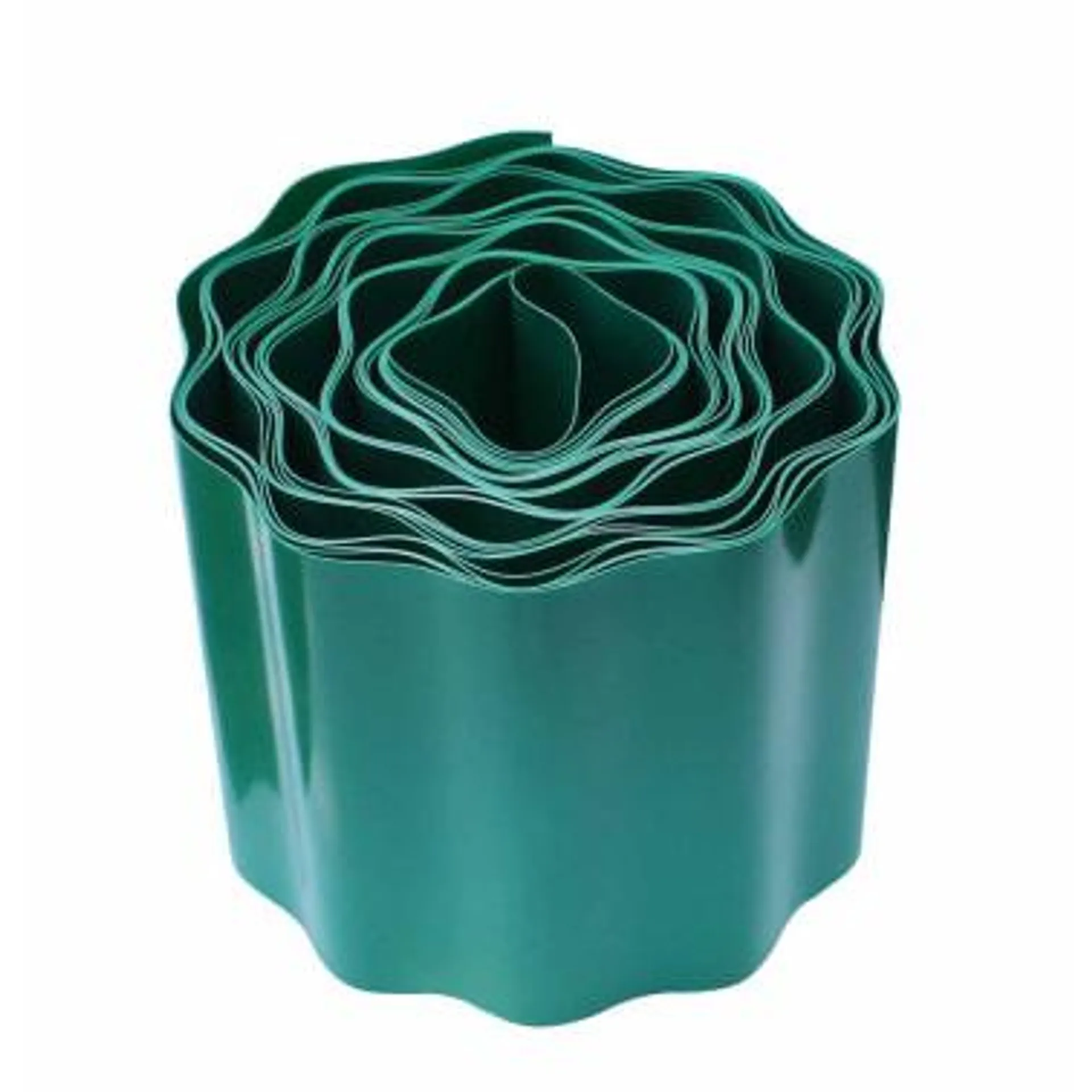 Bordura vertical de pvc verde
