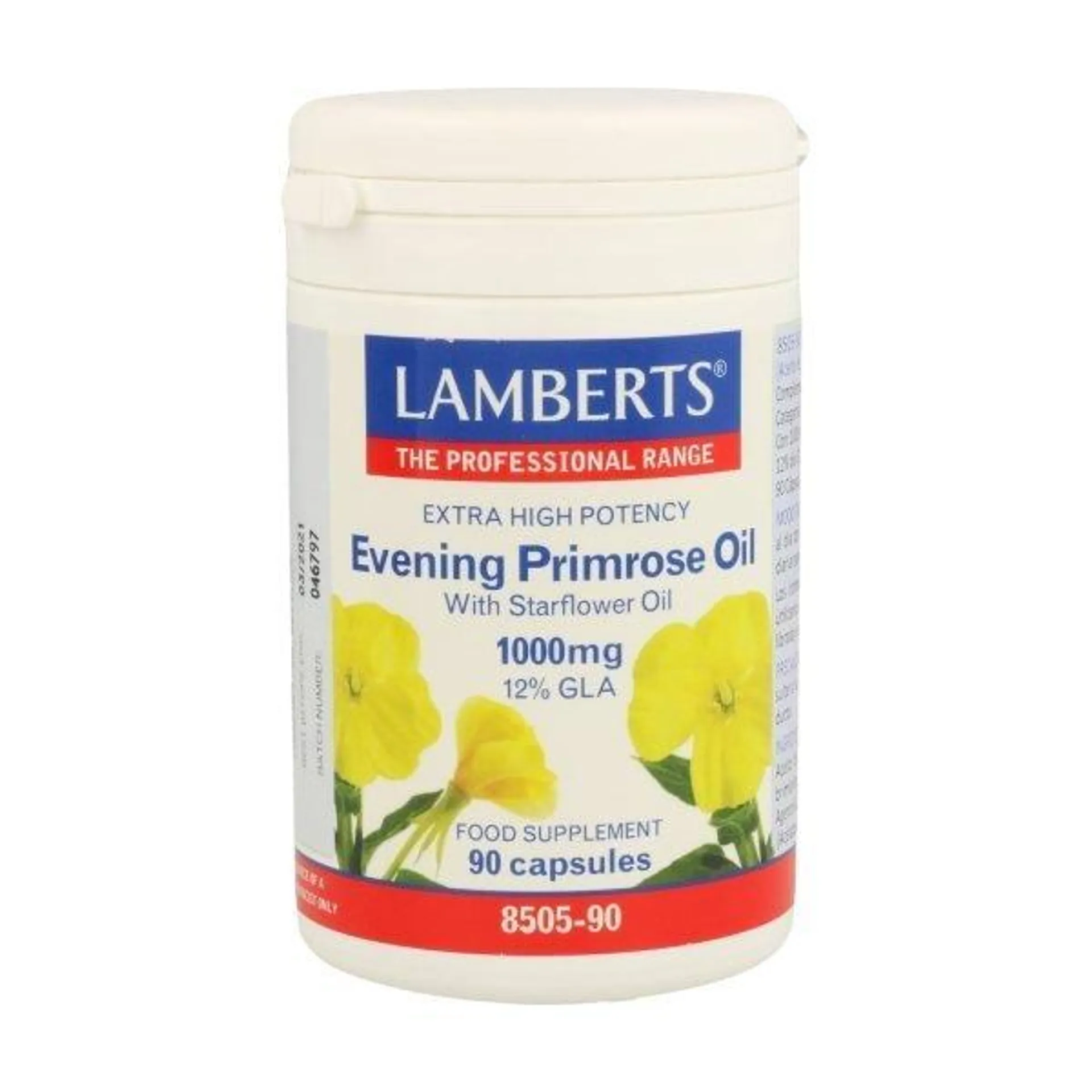 Aceite de Prímula con Borraja 1000 mg con Vitamina E – Lamberts