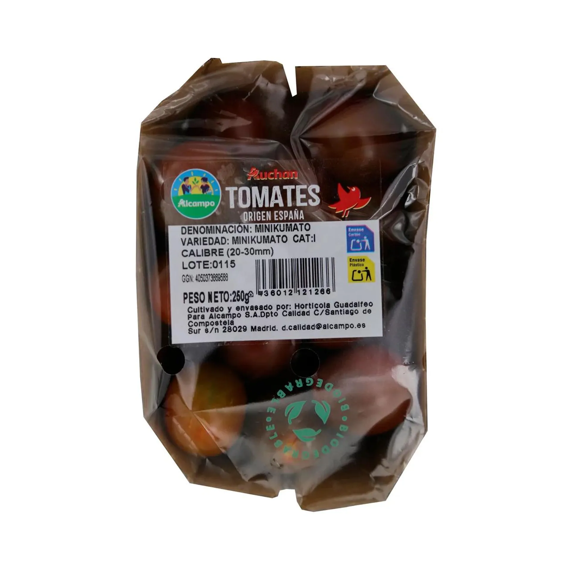 ALCAMPO CULTIVAMOS LO BUENO Tomate mini Kumato 250 g.