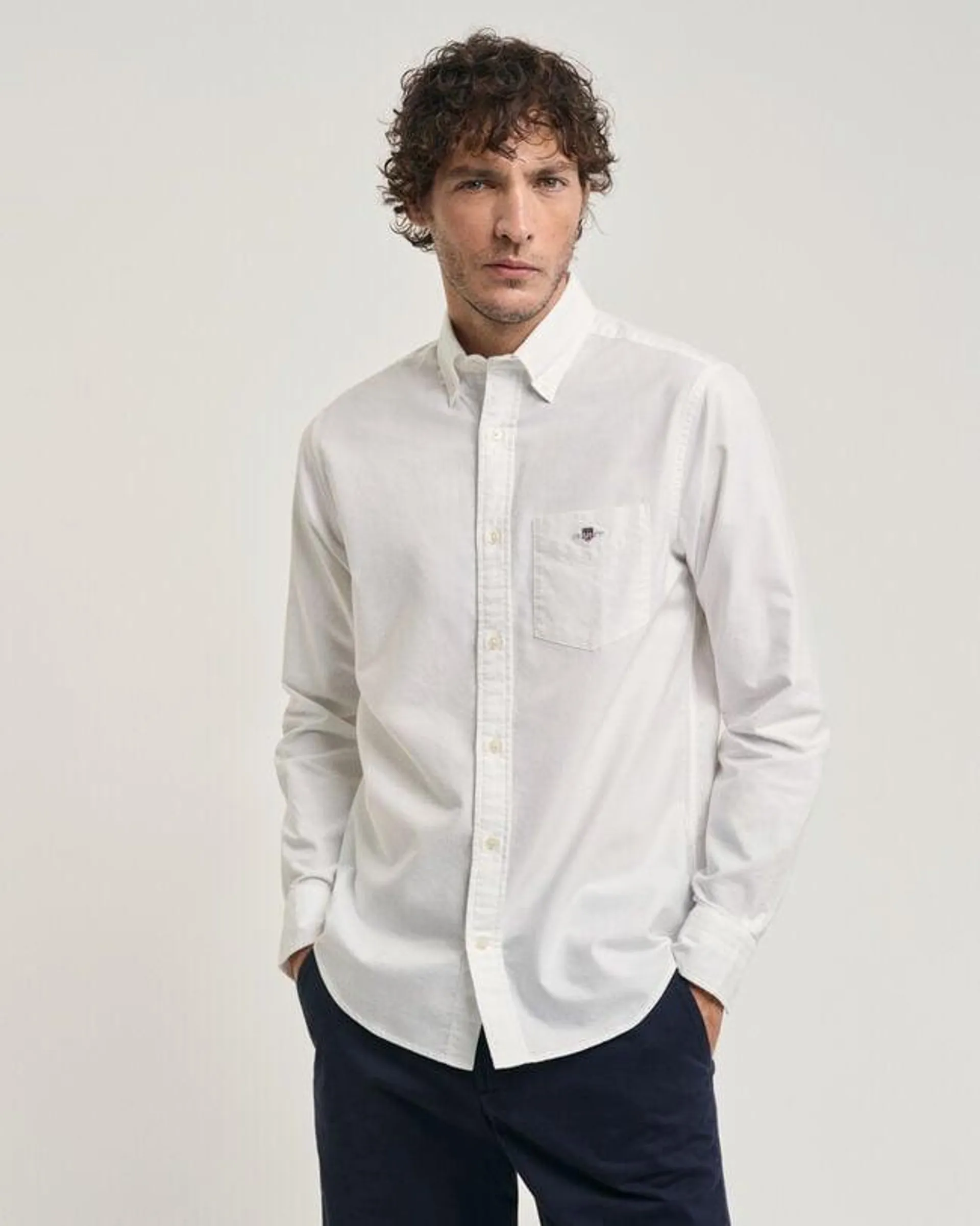 Camisa Oxford Seasonal Essential Regular Fit Archive Shield