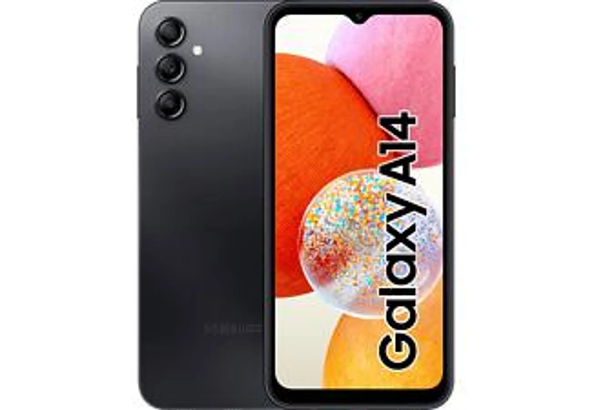 Móvil - Samsung Galaxy A14, Negro, 128 GB, 4 GB RAM, 6.6" FHD+, Mediatek Helio G85, 5000 mAh, Android