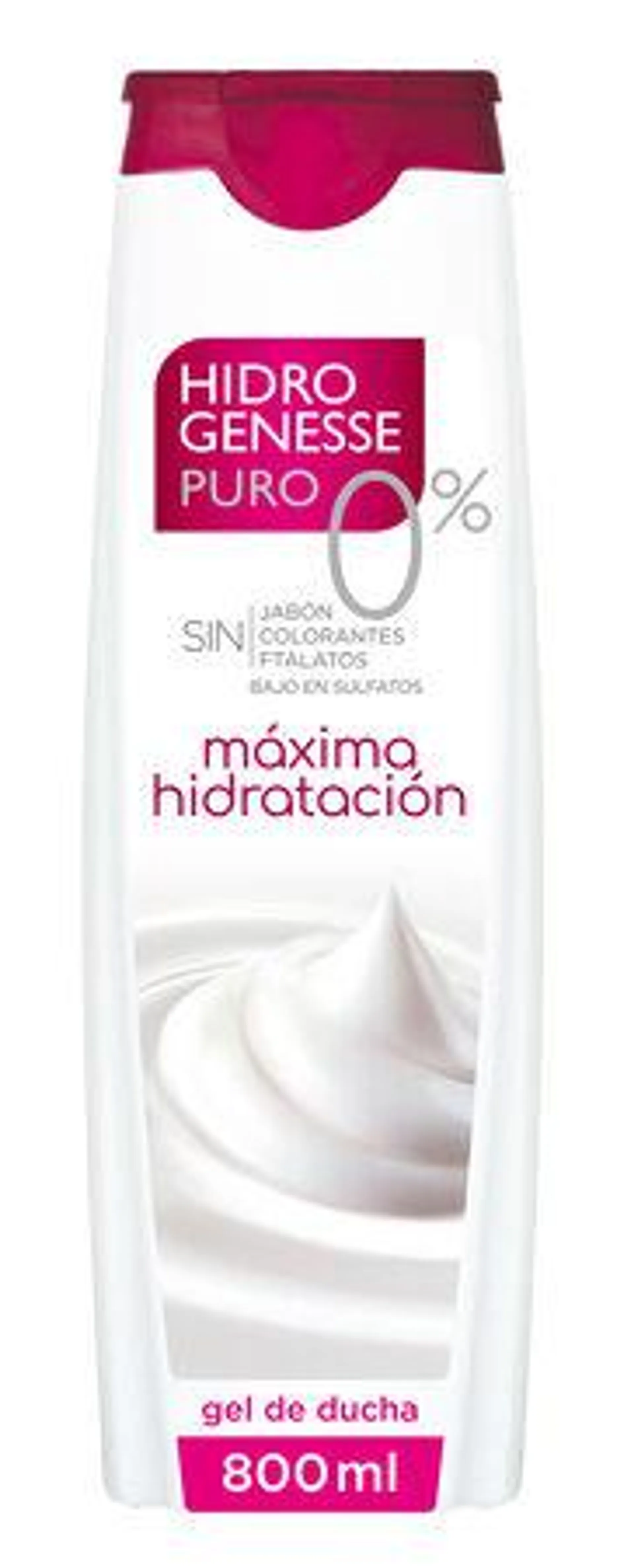 Gel Ducha Puro 0% Hidrogensse 800ml Máxima Hidratación