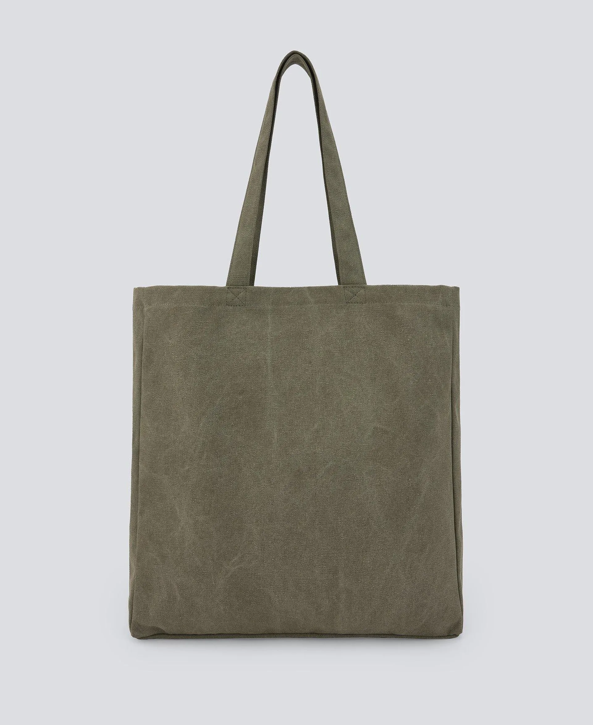 Green tote bag man