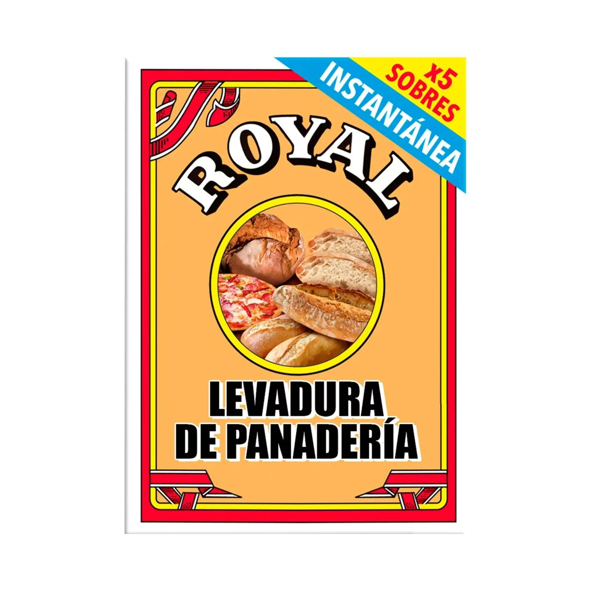 ROYAL Preparado en polvo con gasificantes para hornear pan ROYAL 27,5 g.