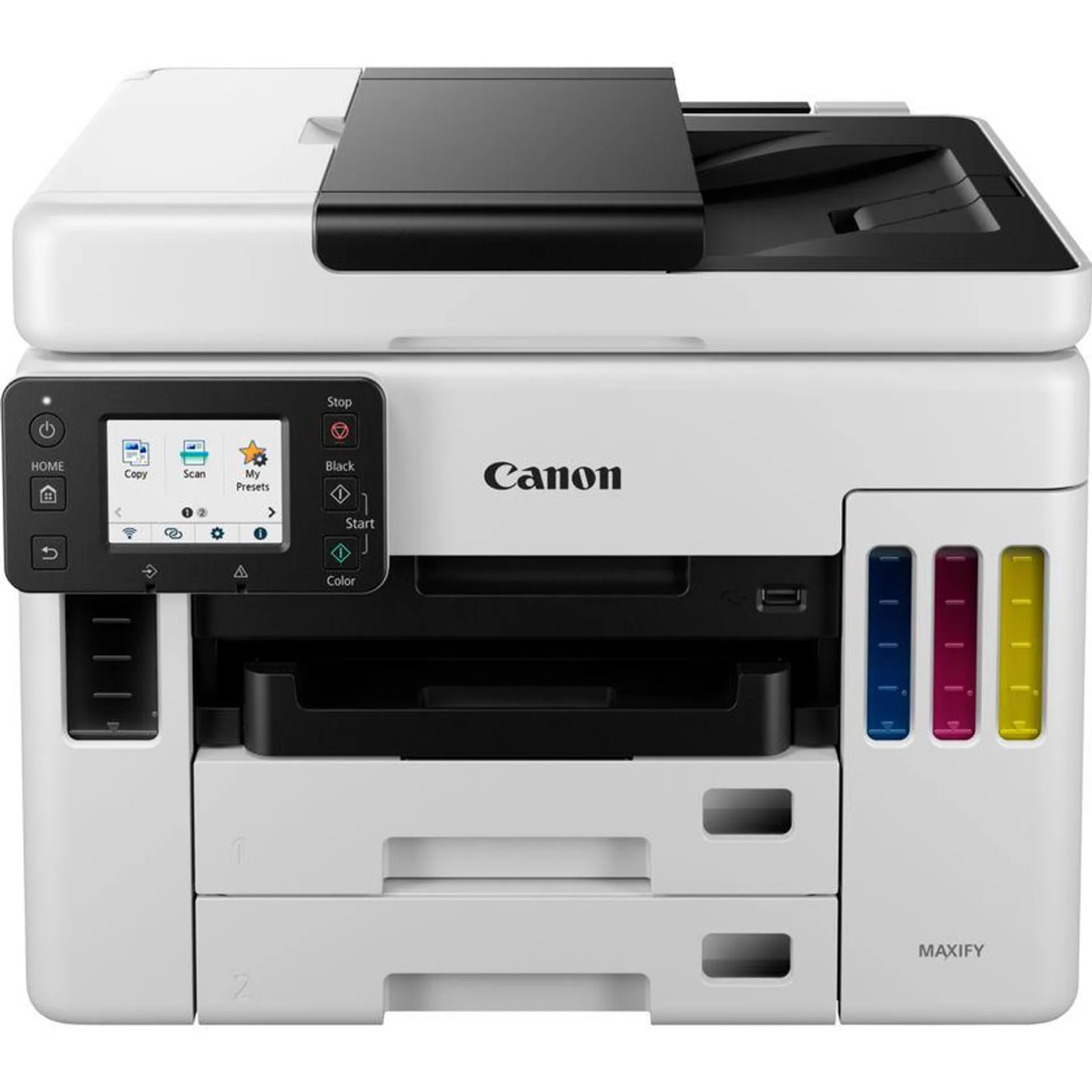 Canon MAXIFY GX7050: impresora de inyección de tinta MegaTank multifunción inalámbrica en color con depósitos de tinta rellenables