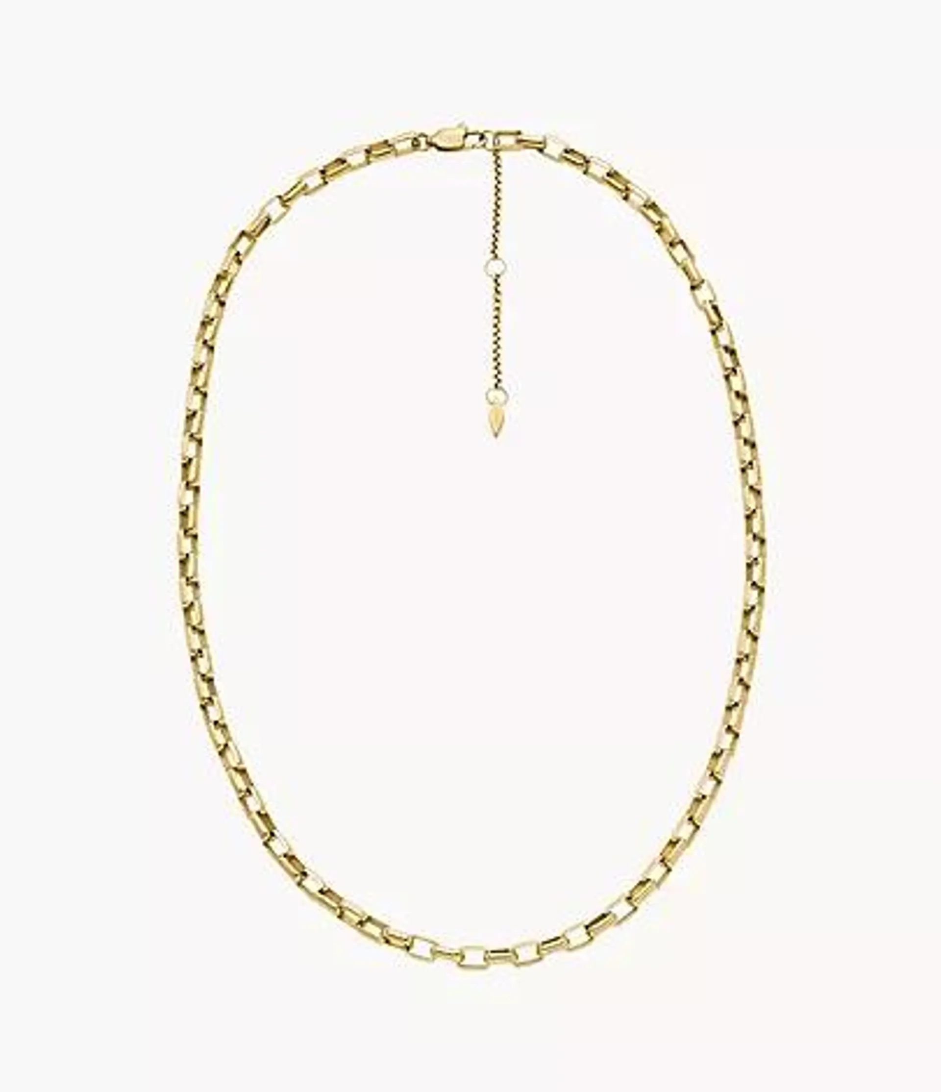 Collar de cadena Archival Core Essentials de acero inoxidable en tono dorado