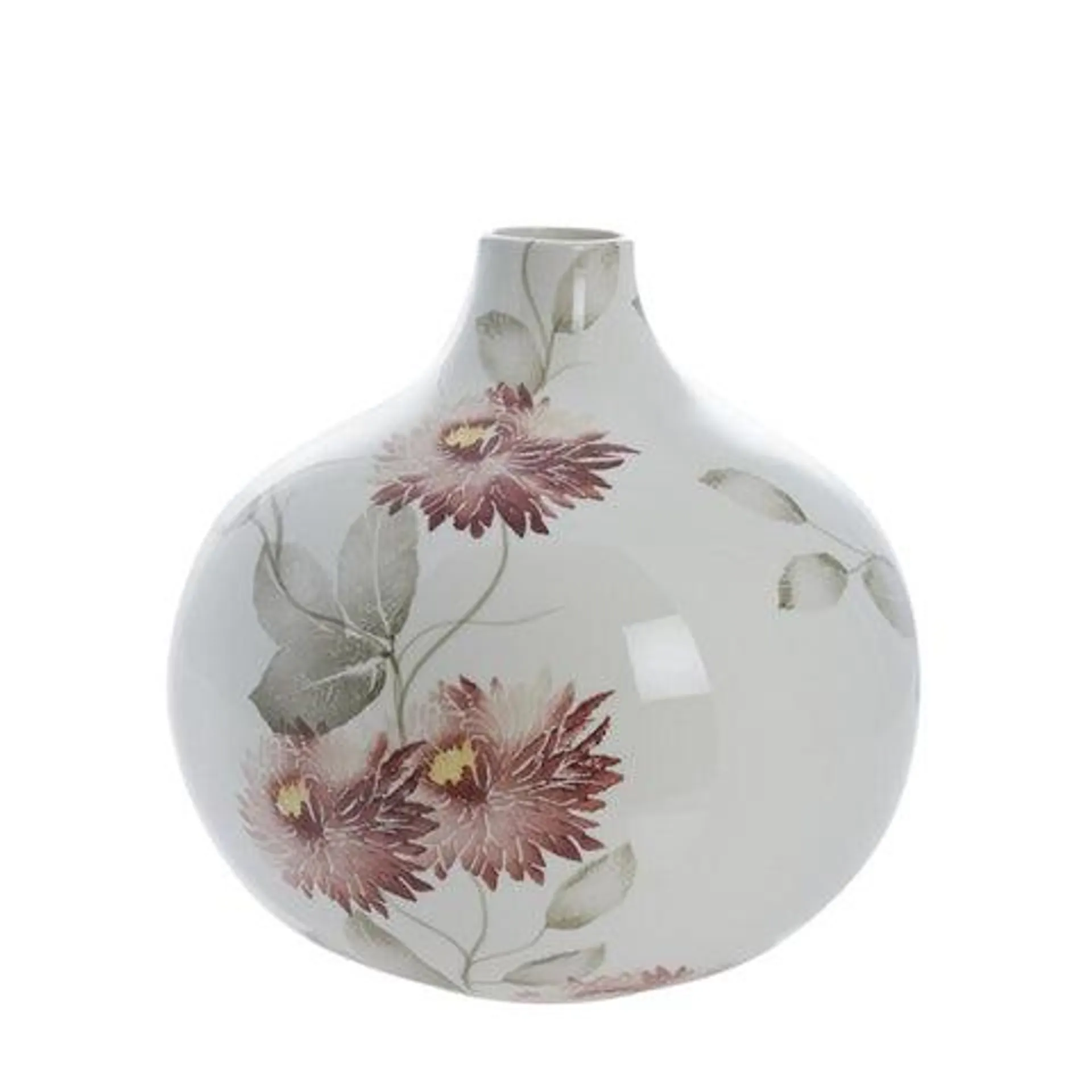 Sanella floral vase 25 cm faded rose