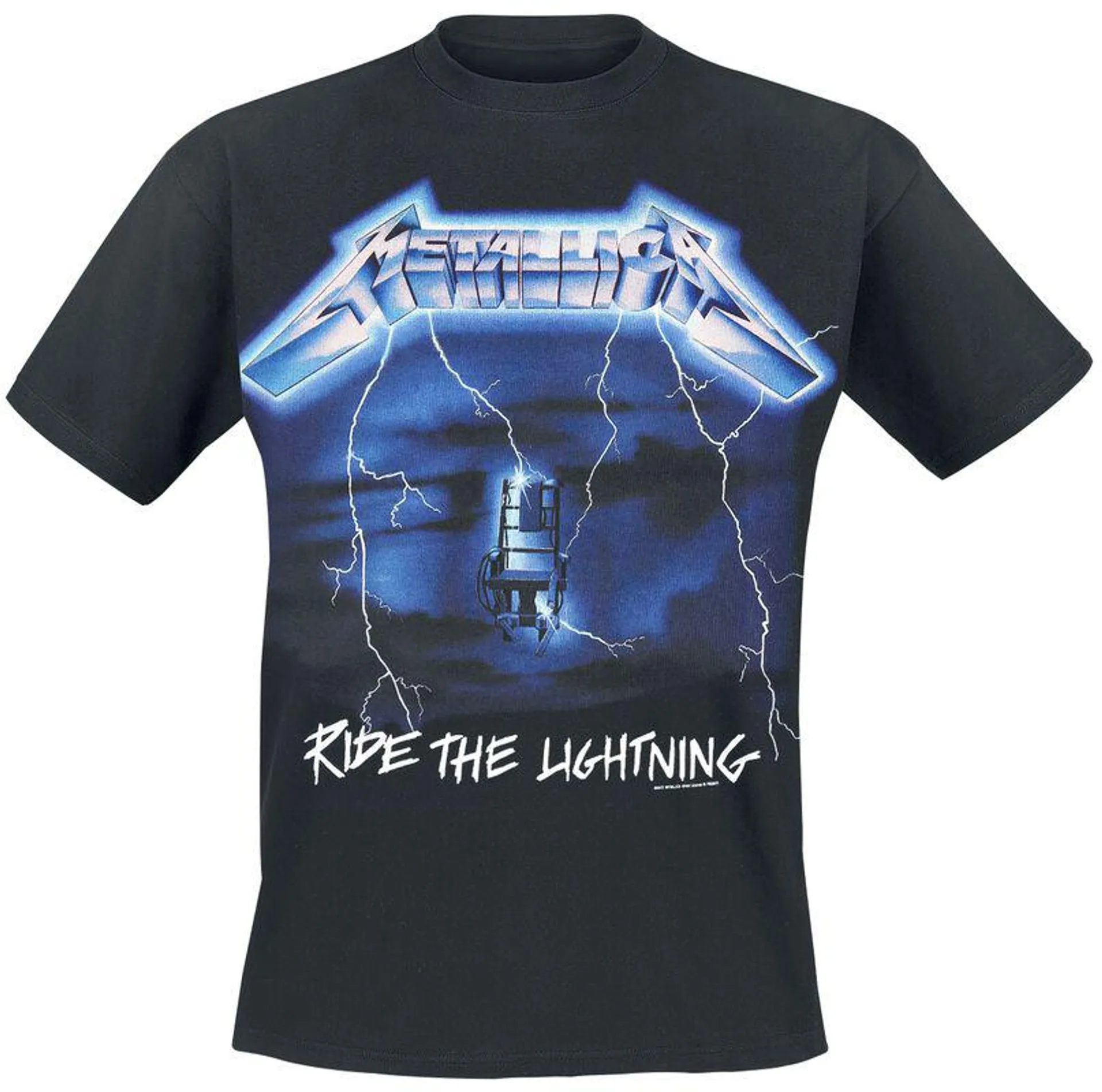 "Ride The Lightning" Camiseta Negro de Metallica