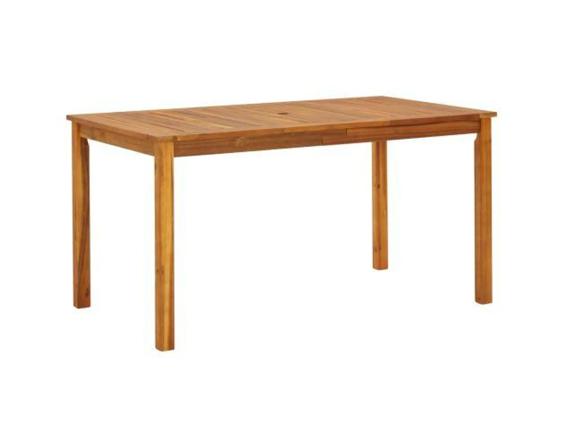 vidaXL mesa de jardín madera maciza de acacia 140x80x74 cm