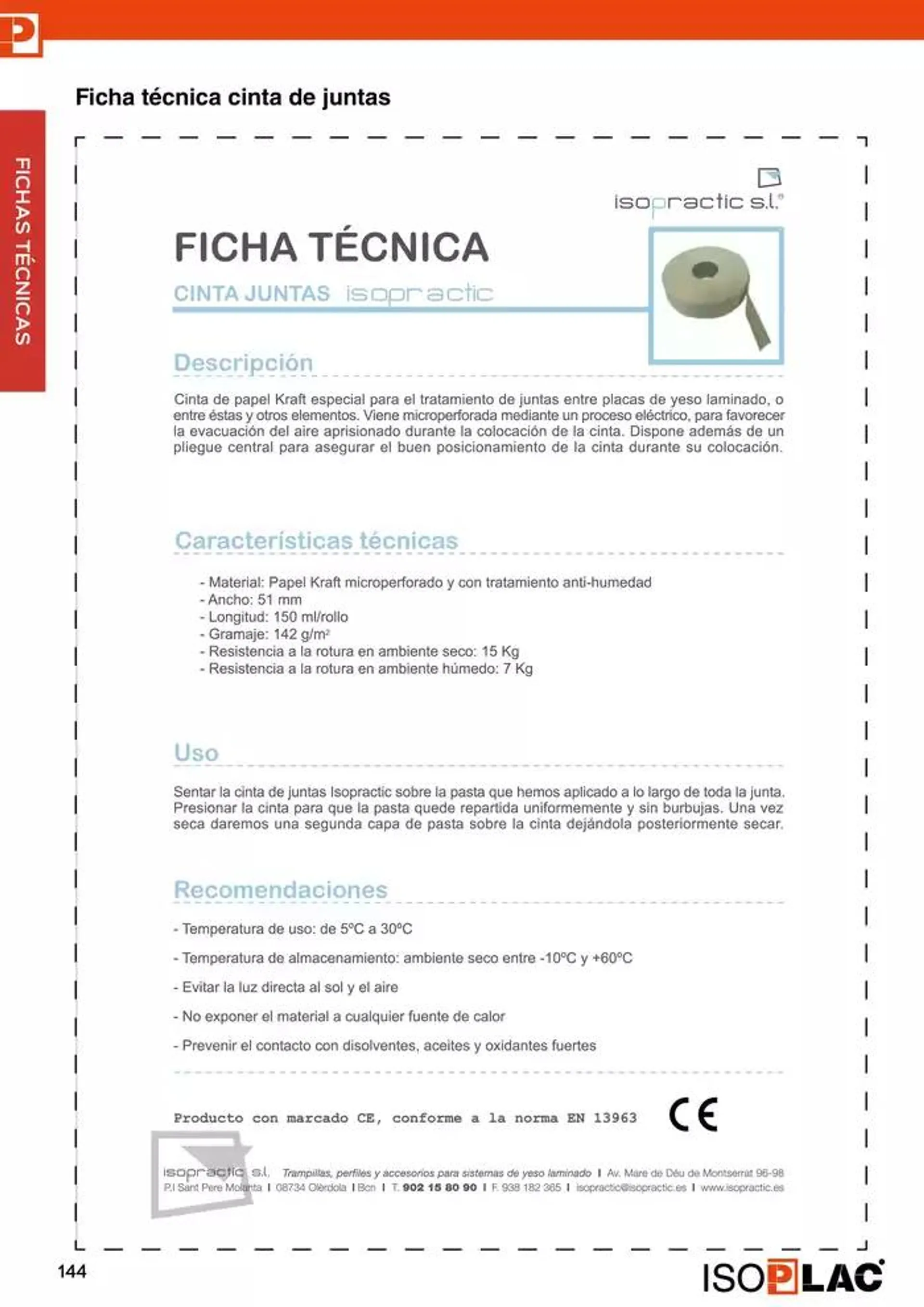 Catálogo de Manual Técnico Isoplac 15 de noviembre al 30 de noviembre 2024 - Página 144