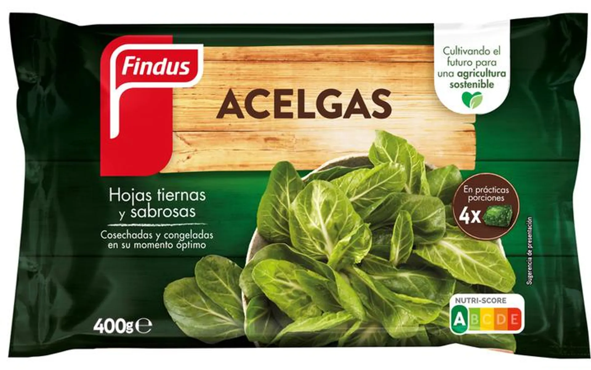 Acelgas en hojas Findus 400g | Ahorramas