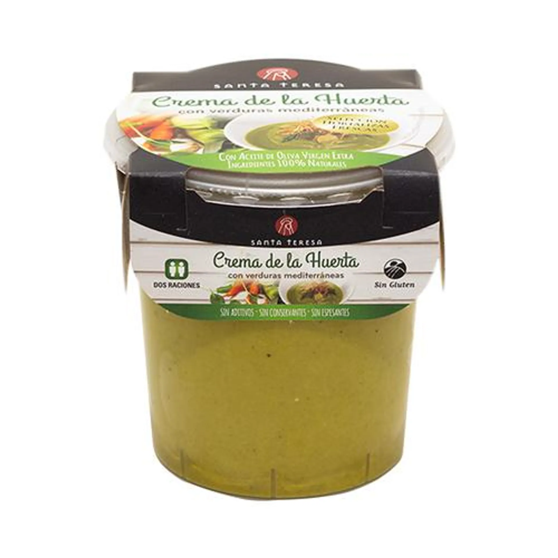 SANTA TERESA Crema de la huerta con verduras mediterráneas SANTA TERESA 400 ml.