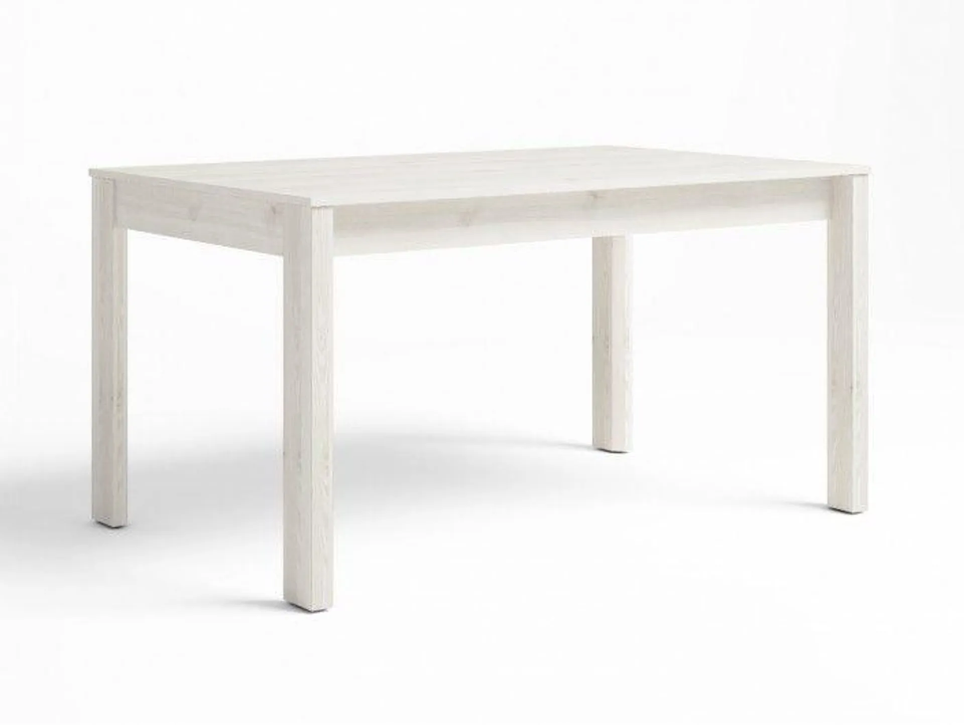 Mesa de comedor extensible de 140 cm color blanco nordic
