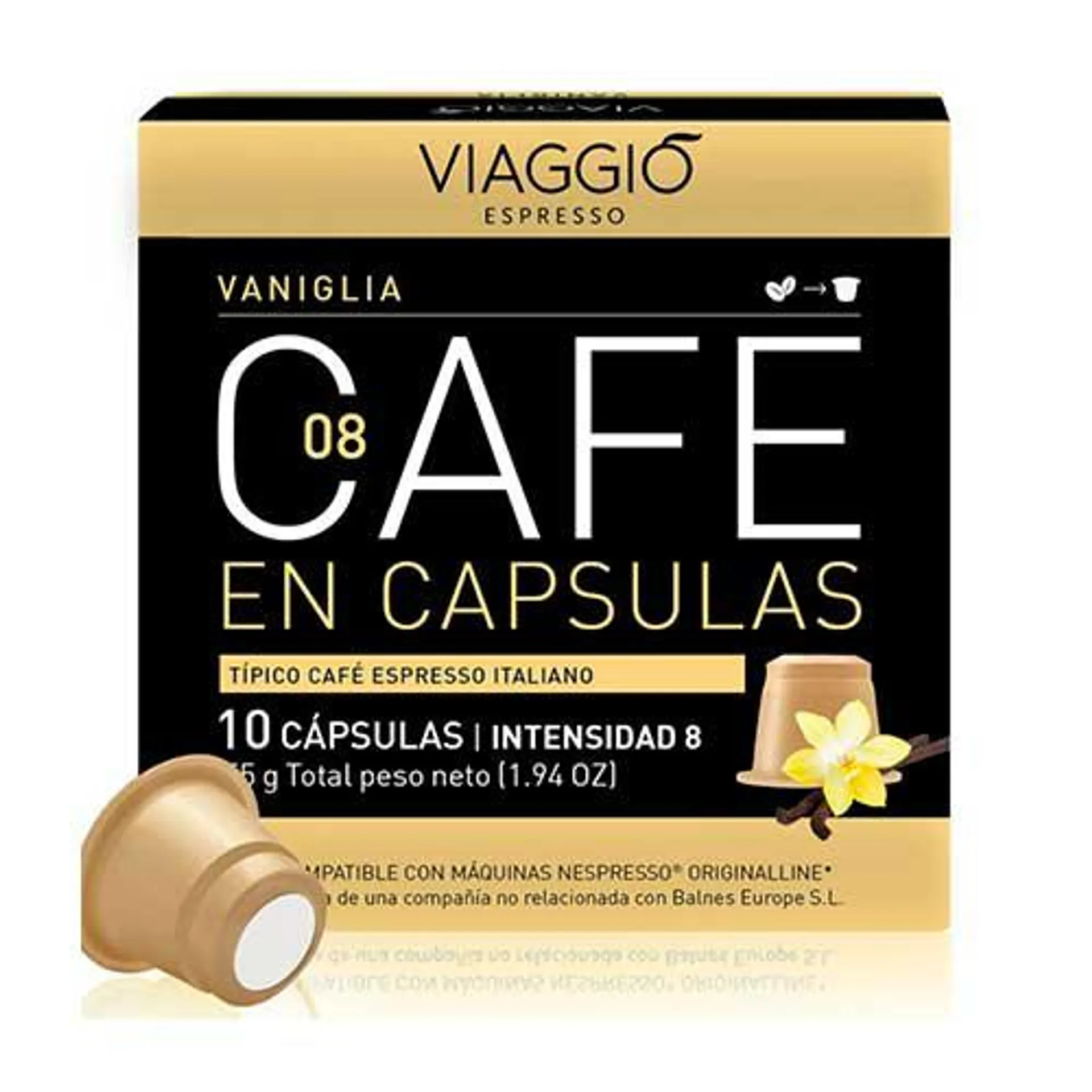Café vainilla viaggio 10uds 55g