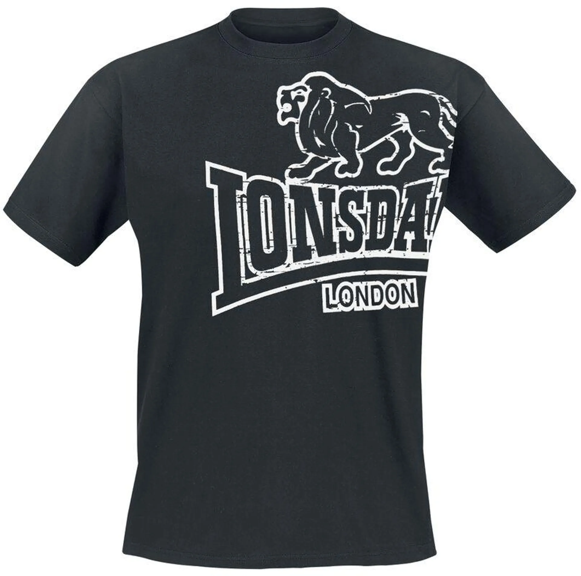 "Langsett" Camiseta Negro de Lonsdale London