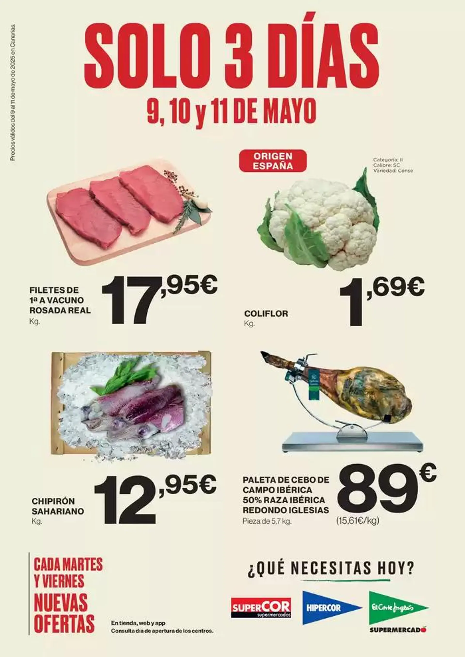 Precios válidos del 9 al 11 de mayo de 2025 en Canarias - 1