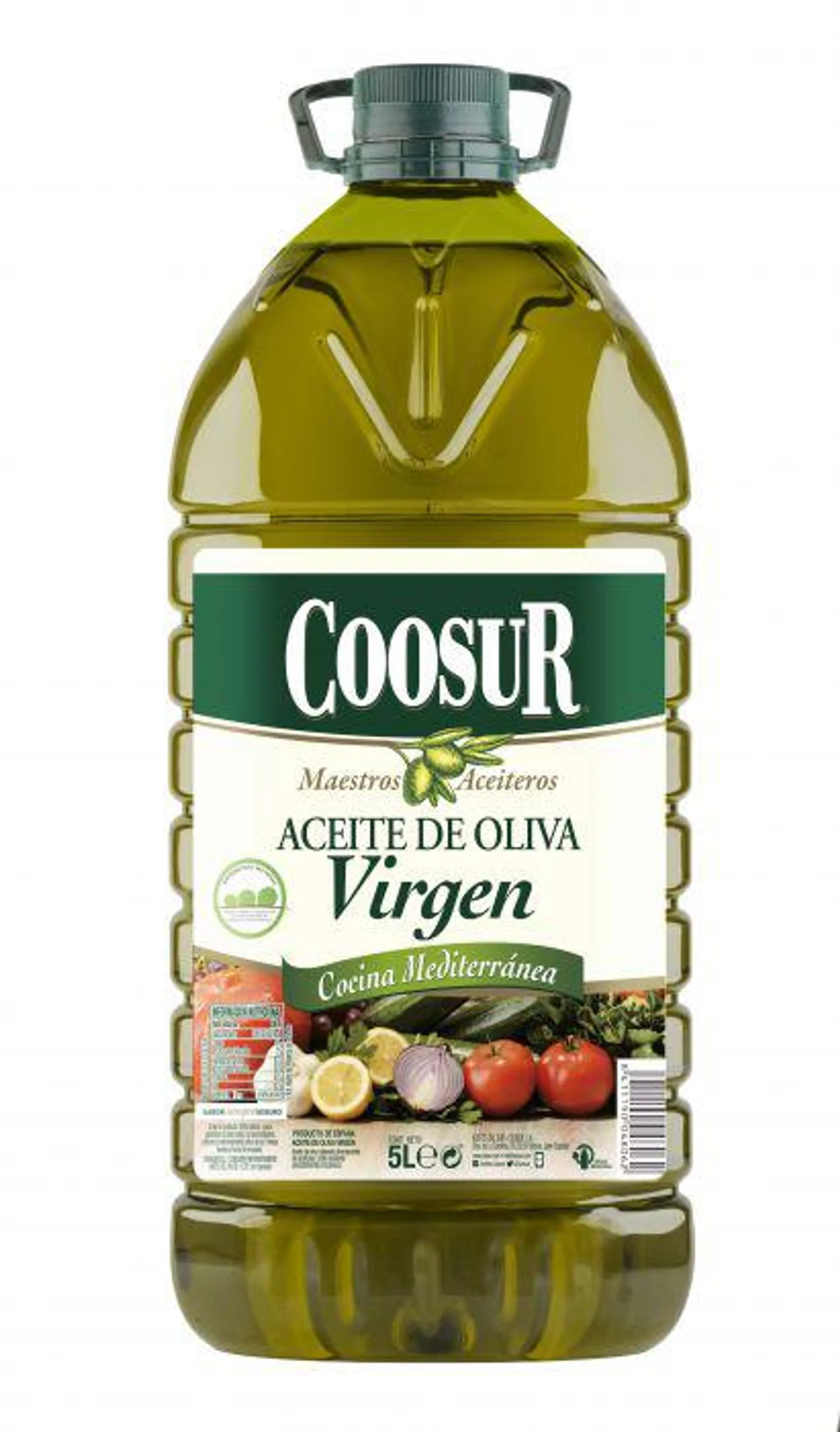 aceite de oliva virgen mediterránea coosur 5l