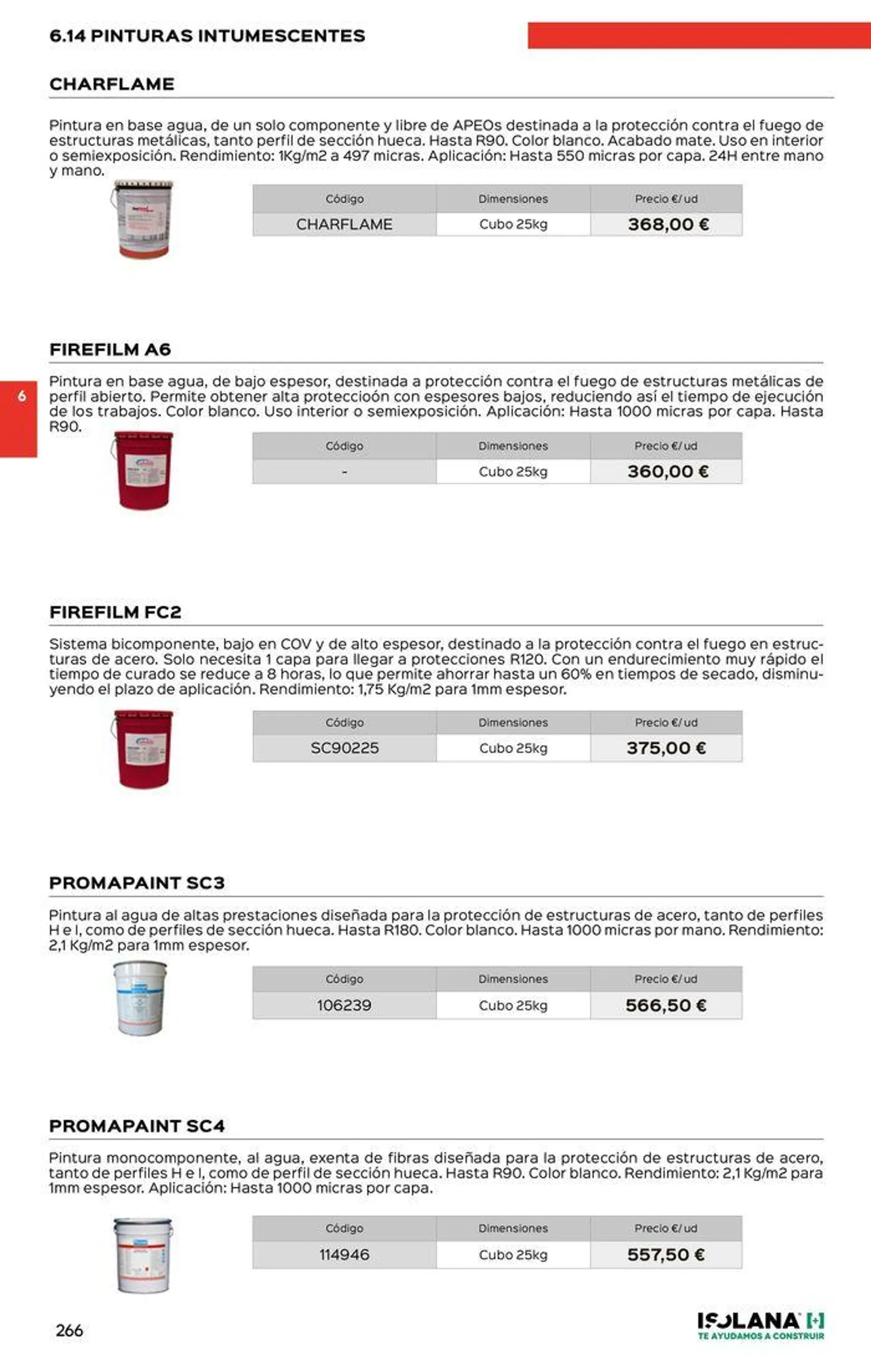 PROTECCIÓN CONTRA INCENDIOS – TARIFA ISOLANA 2024 - 27