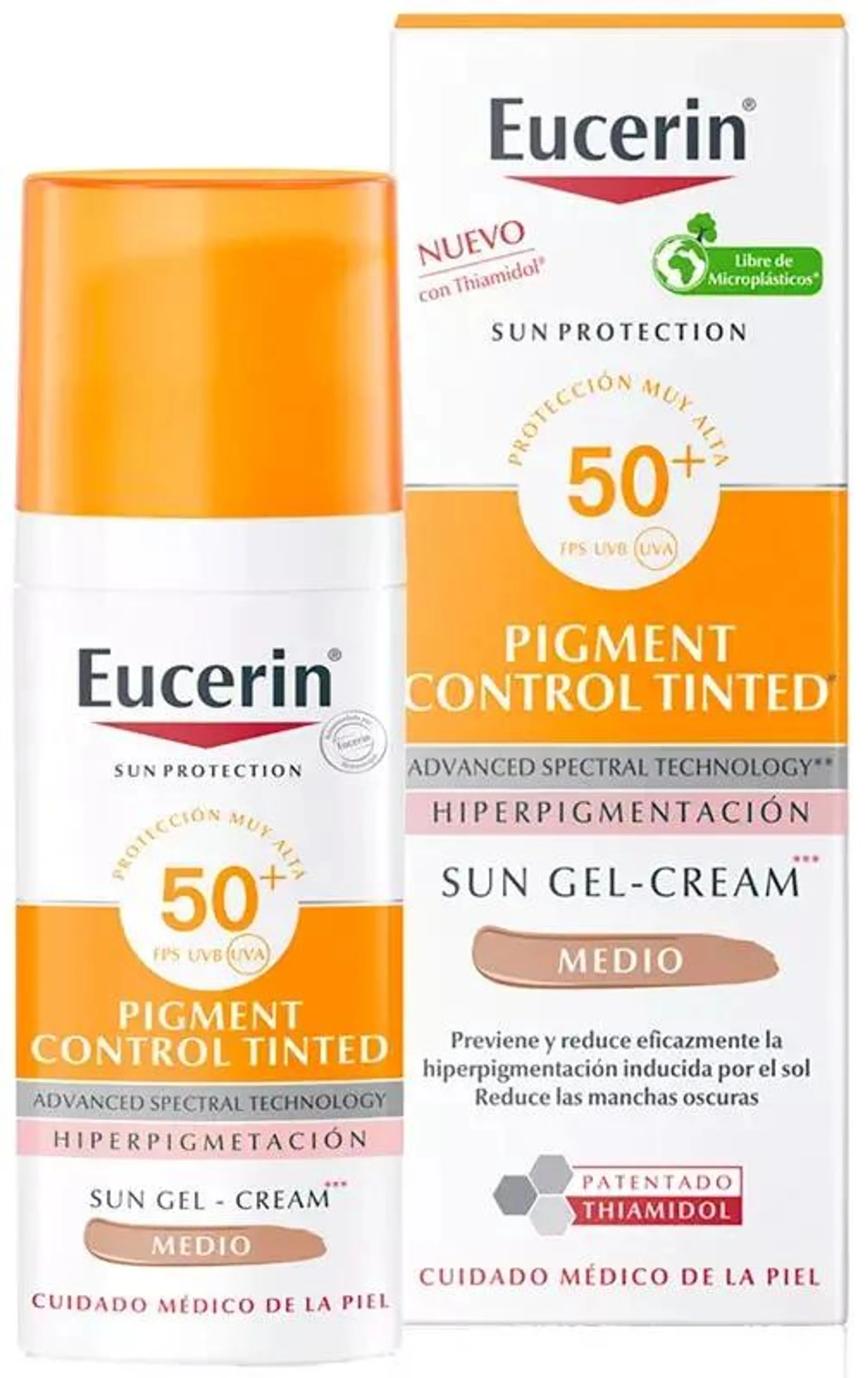 Eucerin Sun Face Pigment Control Fluido Facial Solar FPS50+ Tinted Medium 50 ml