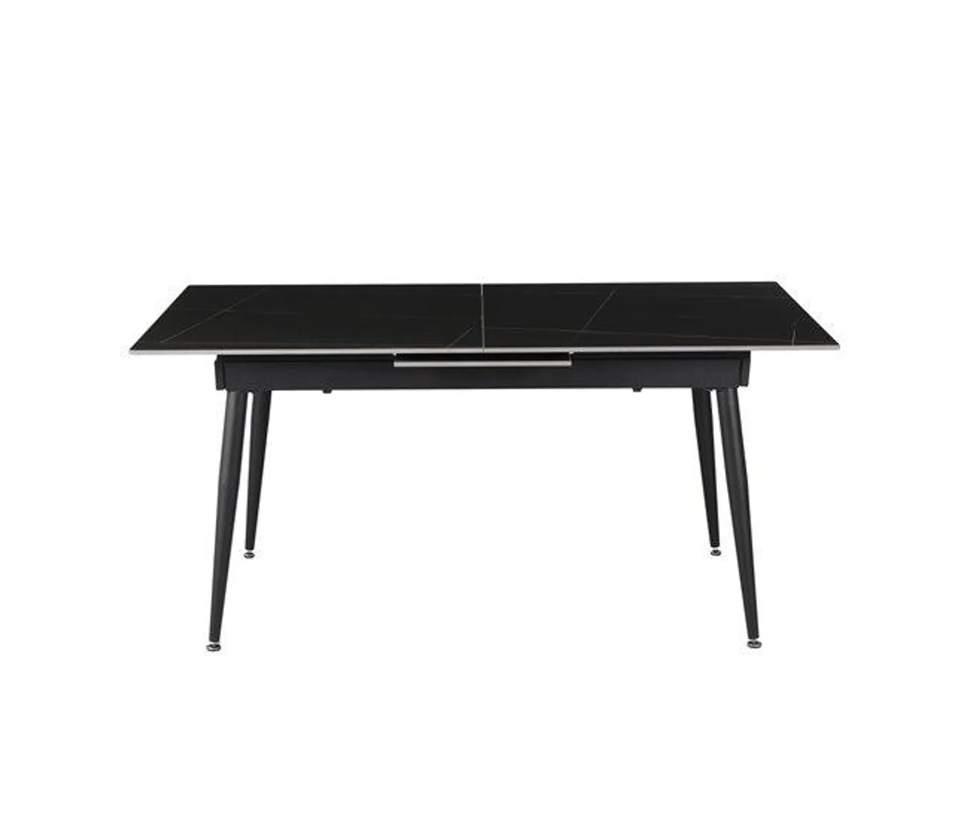 Mesa de comedor extensible cerámica negro JILL